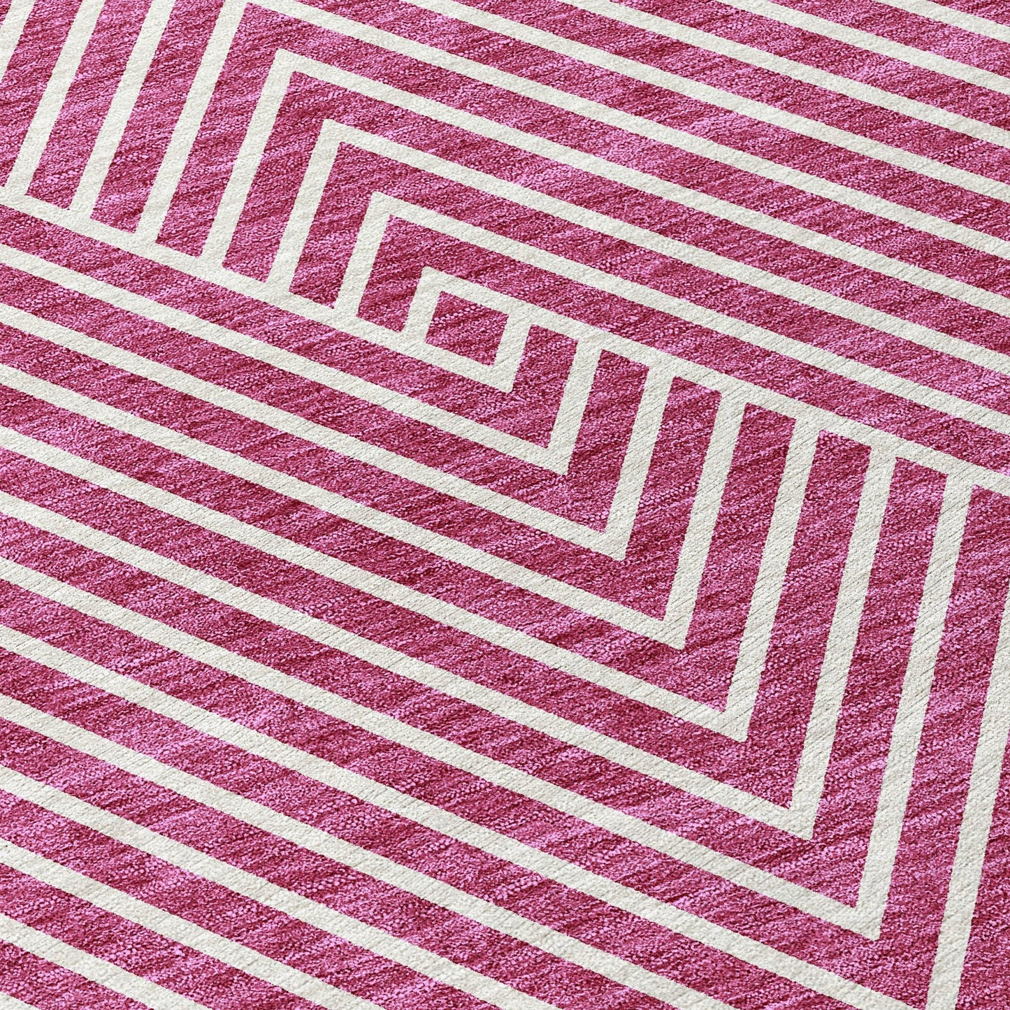 Tapis moderne Geo Chantille lavable en machine pour intérieur/extérieur