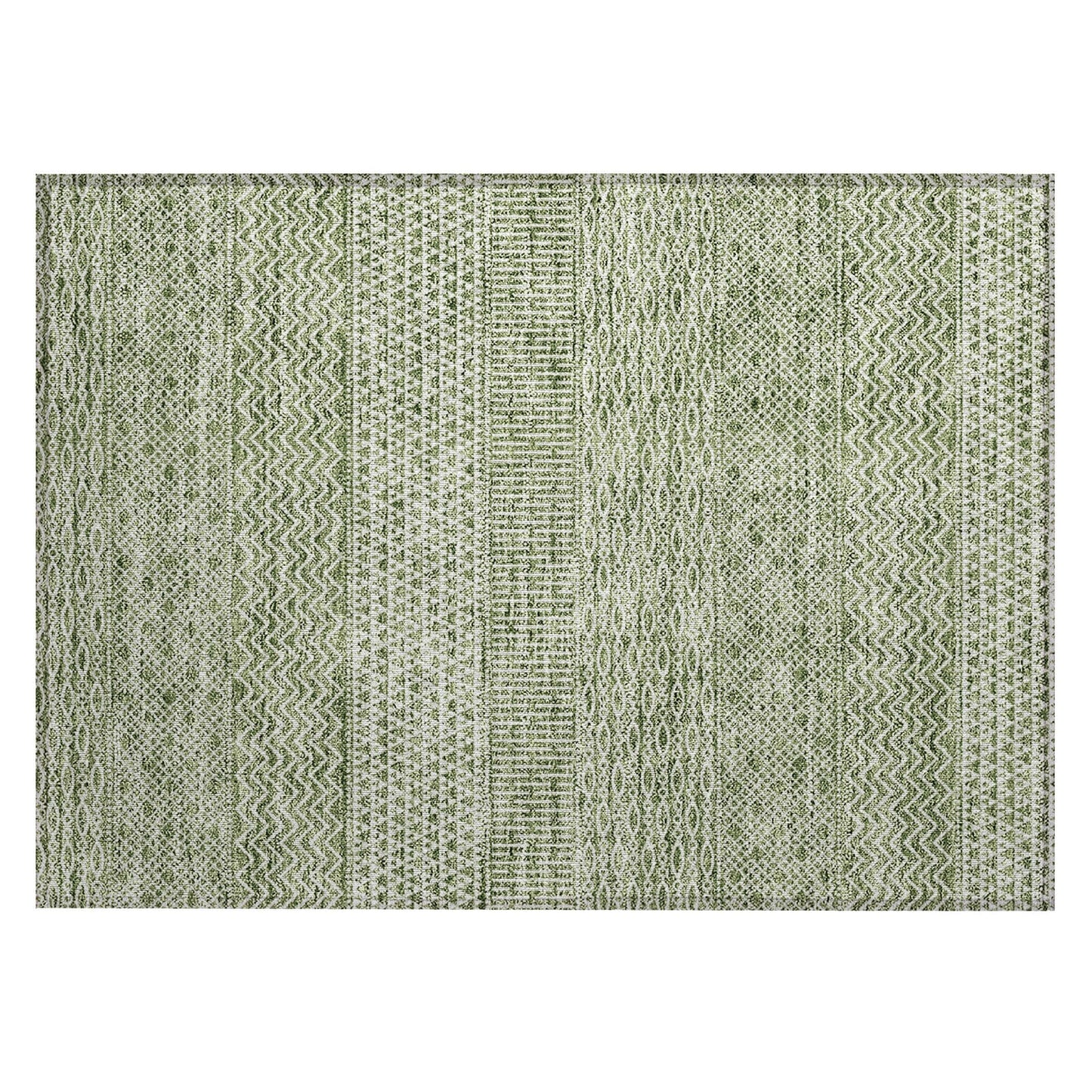 Tapis Chantille moderne à rayures lavable en machine pour intérieur/extérieur