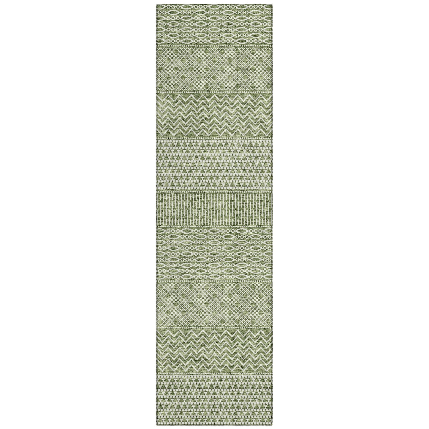 Tapis Chantille moderne à rayures lavable en machine pour intérieur/extérieur