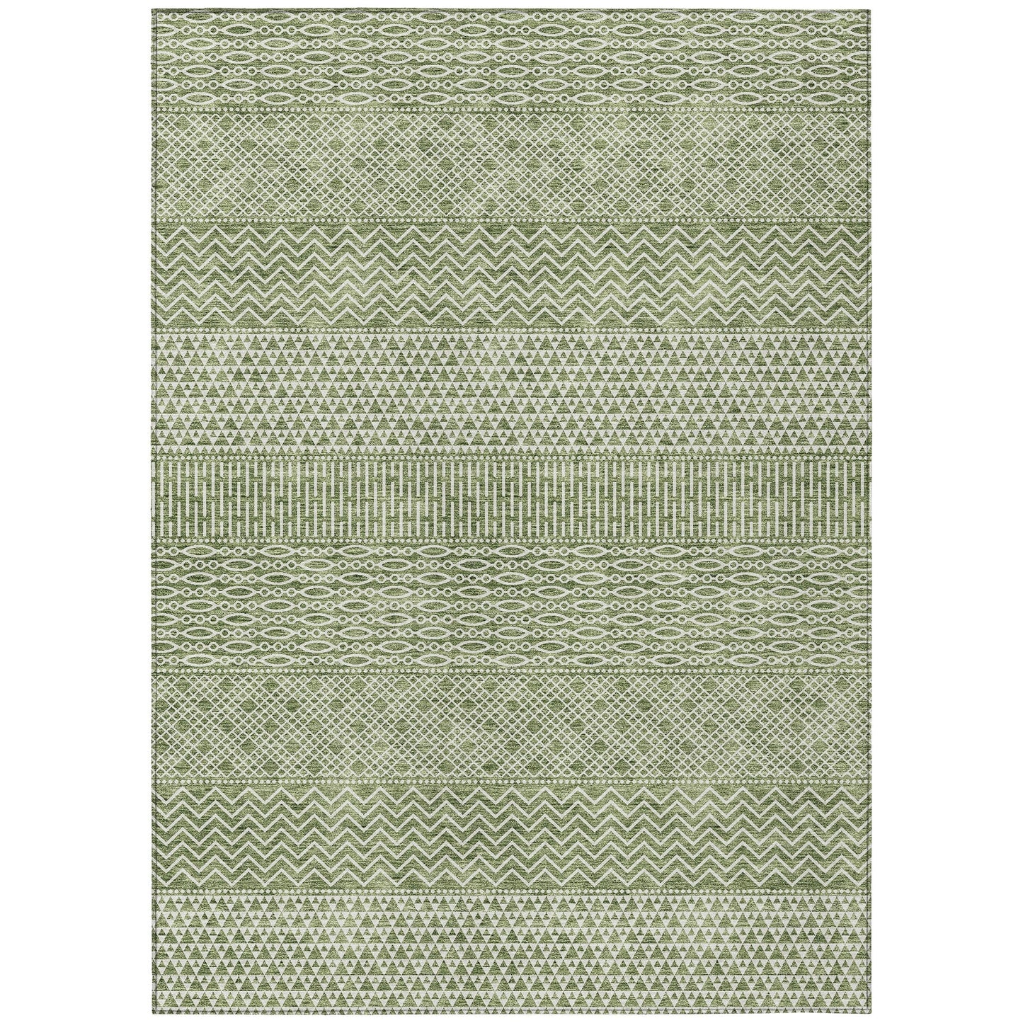 Tapis Chantille moderne à rayures lavable en machine pour intérieur/extérieur