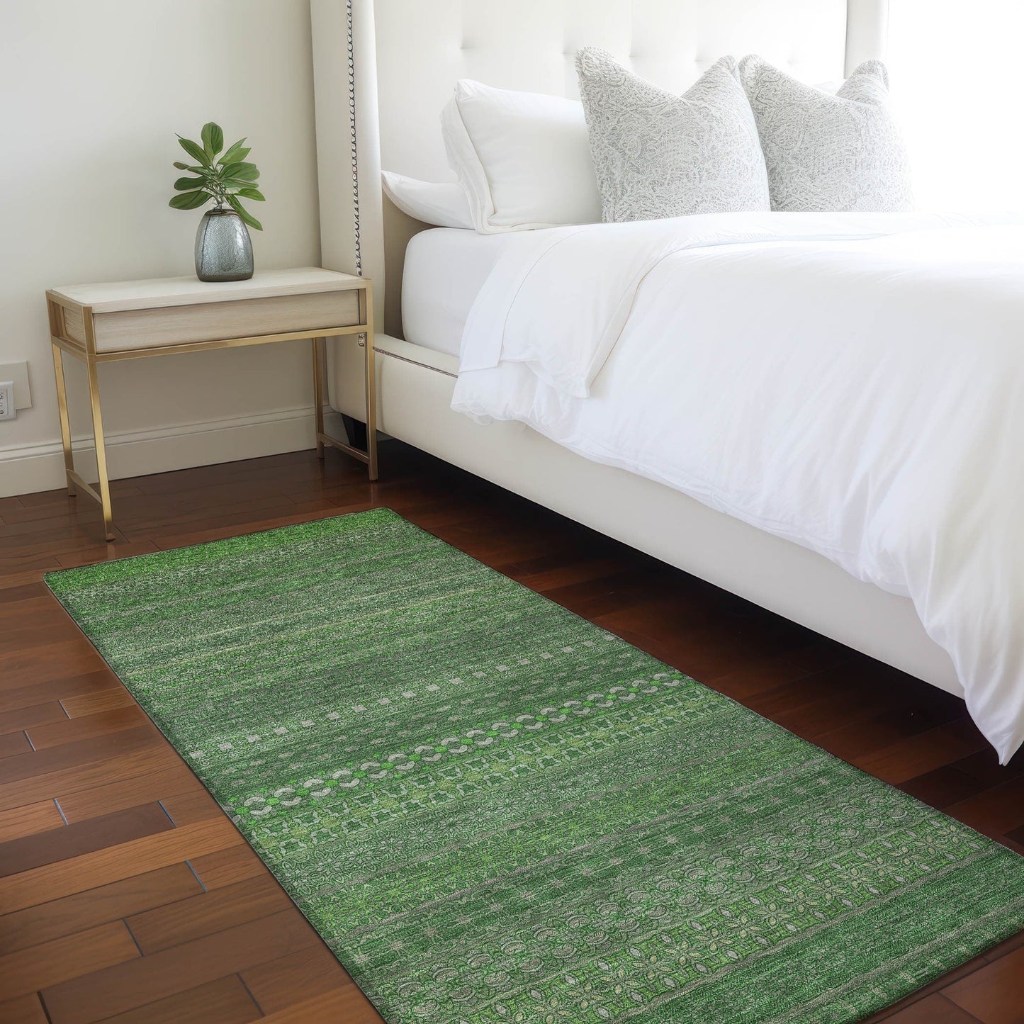 Tapis Chantille à rayures marocaines lavable en machine pour intérieur/extérieur