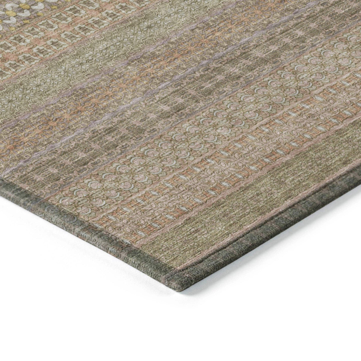 Tapis Chantille à rayures marocaines lavable en machine pour intérieur/extérieur