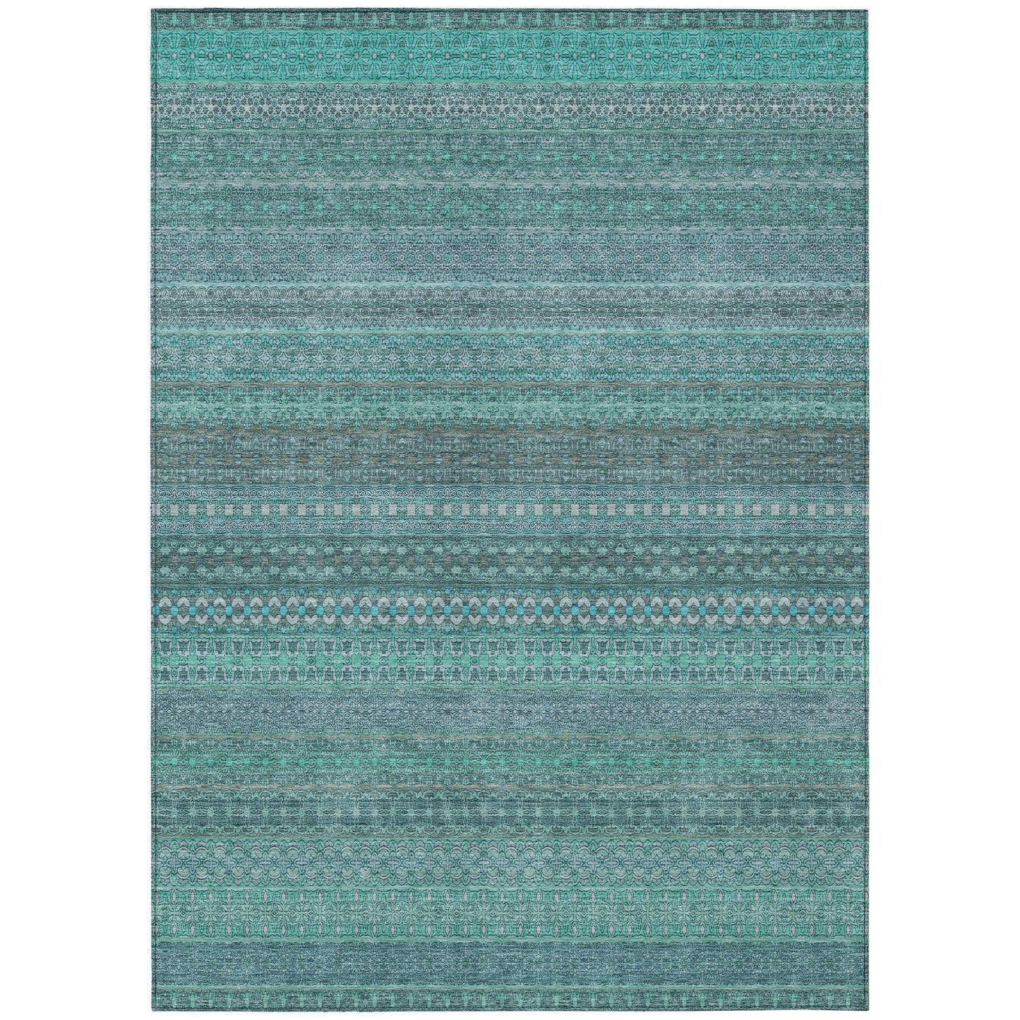 Tapis Chantille à rayures marocaines lavable en machine pour intérieur/extérieur