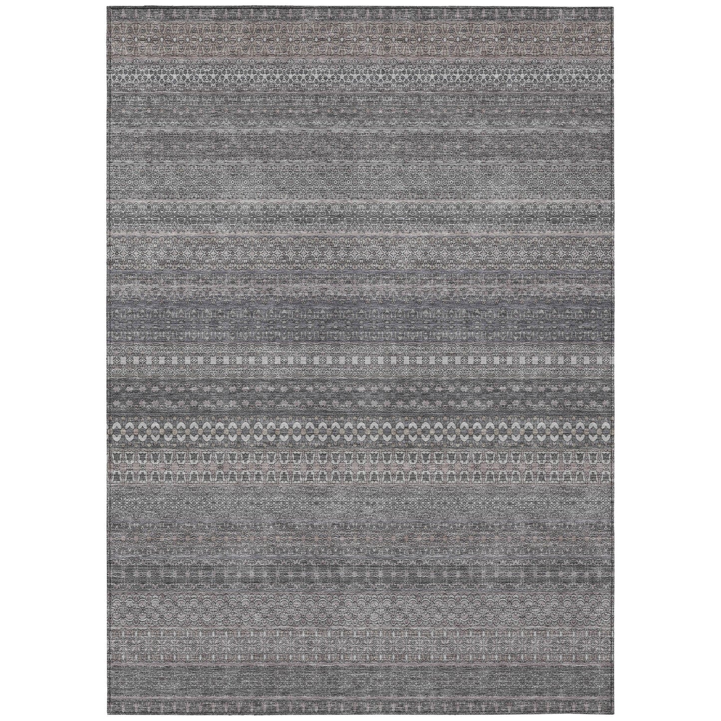 Tapis Chantille à rayures marocaines lavable en machine pour intérieur/extérieur