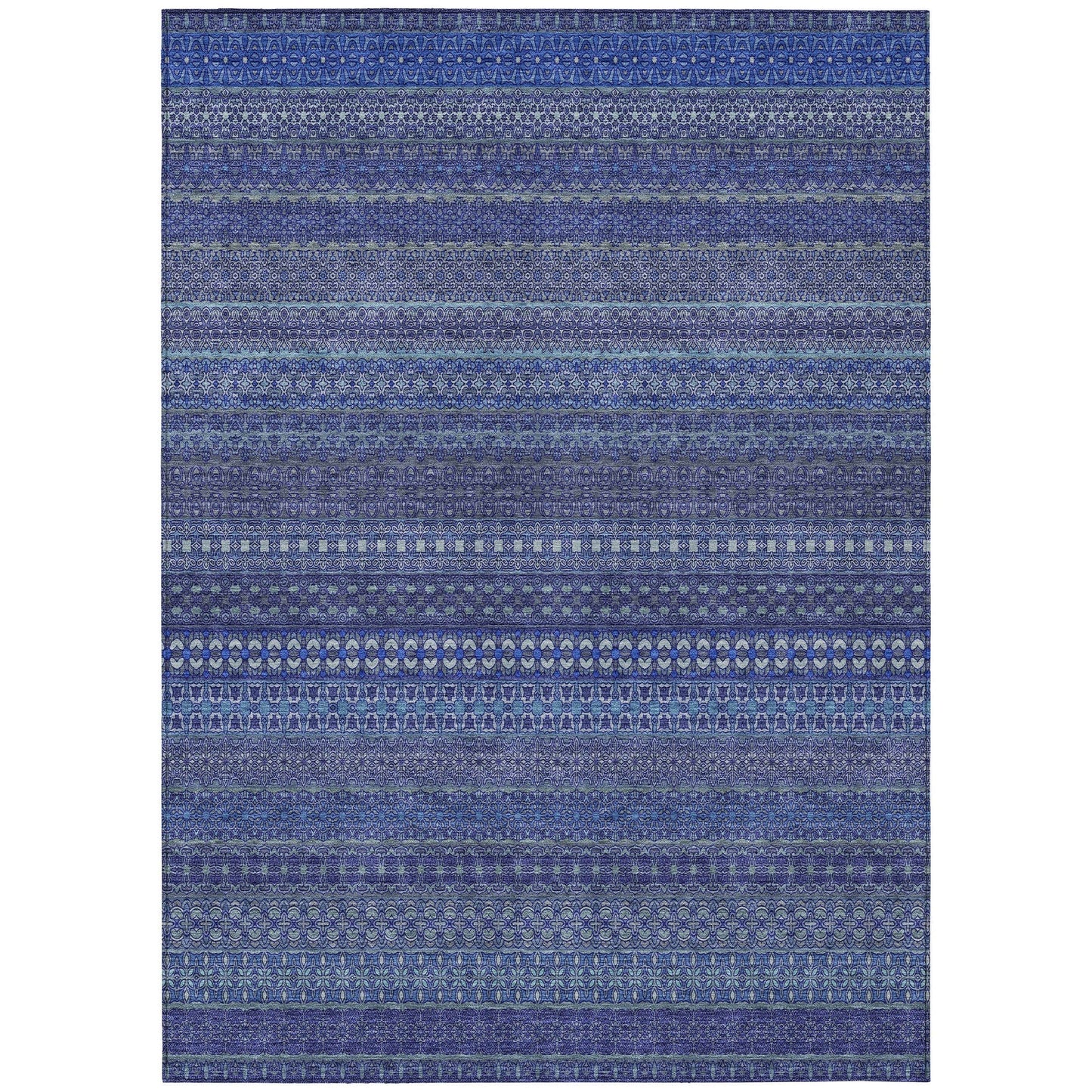 Tapis Chantille à rayures marocaines lavable en machine pour intérieur/extérieur