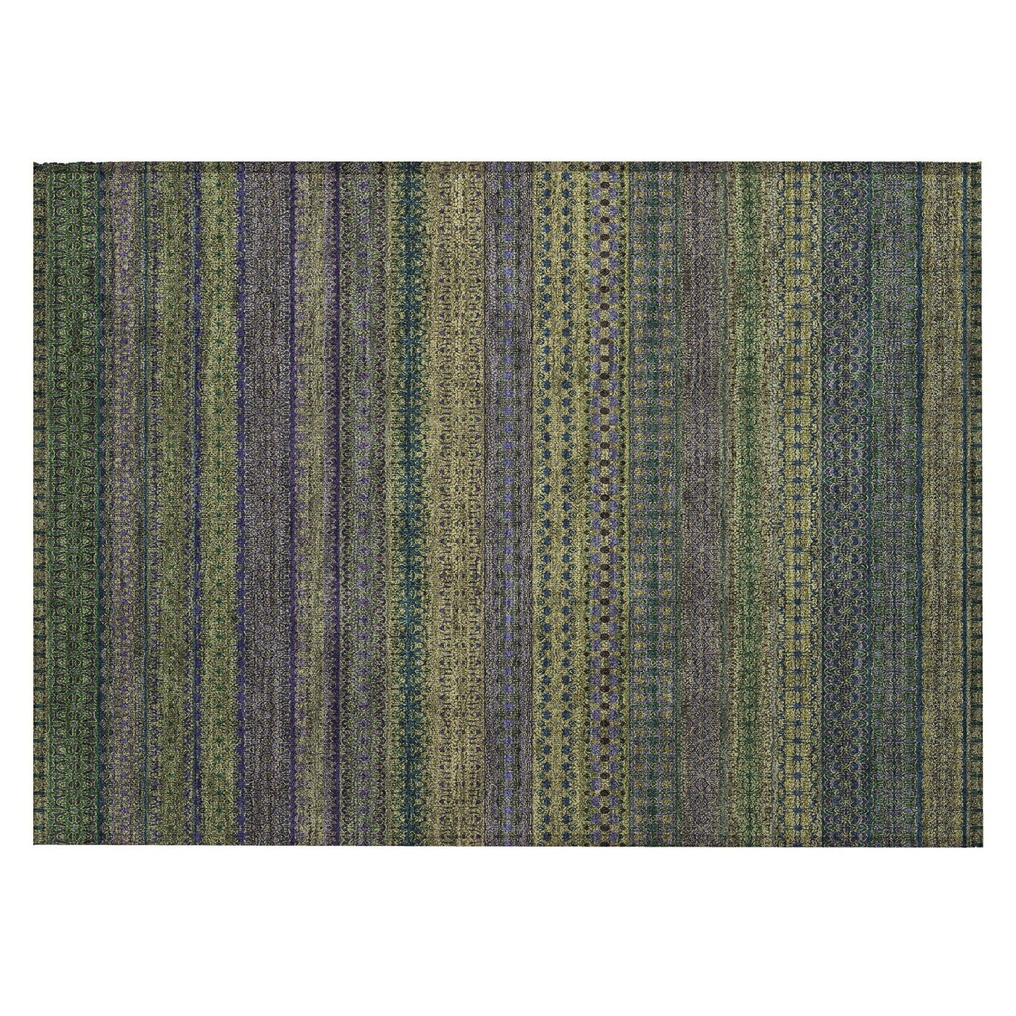 Tapis Chantille à rayures marocaines lavable en machine pour intérieur/extérieur