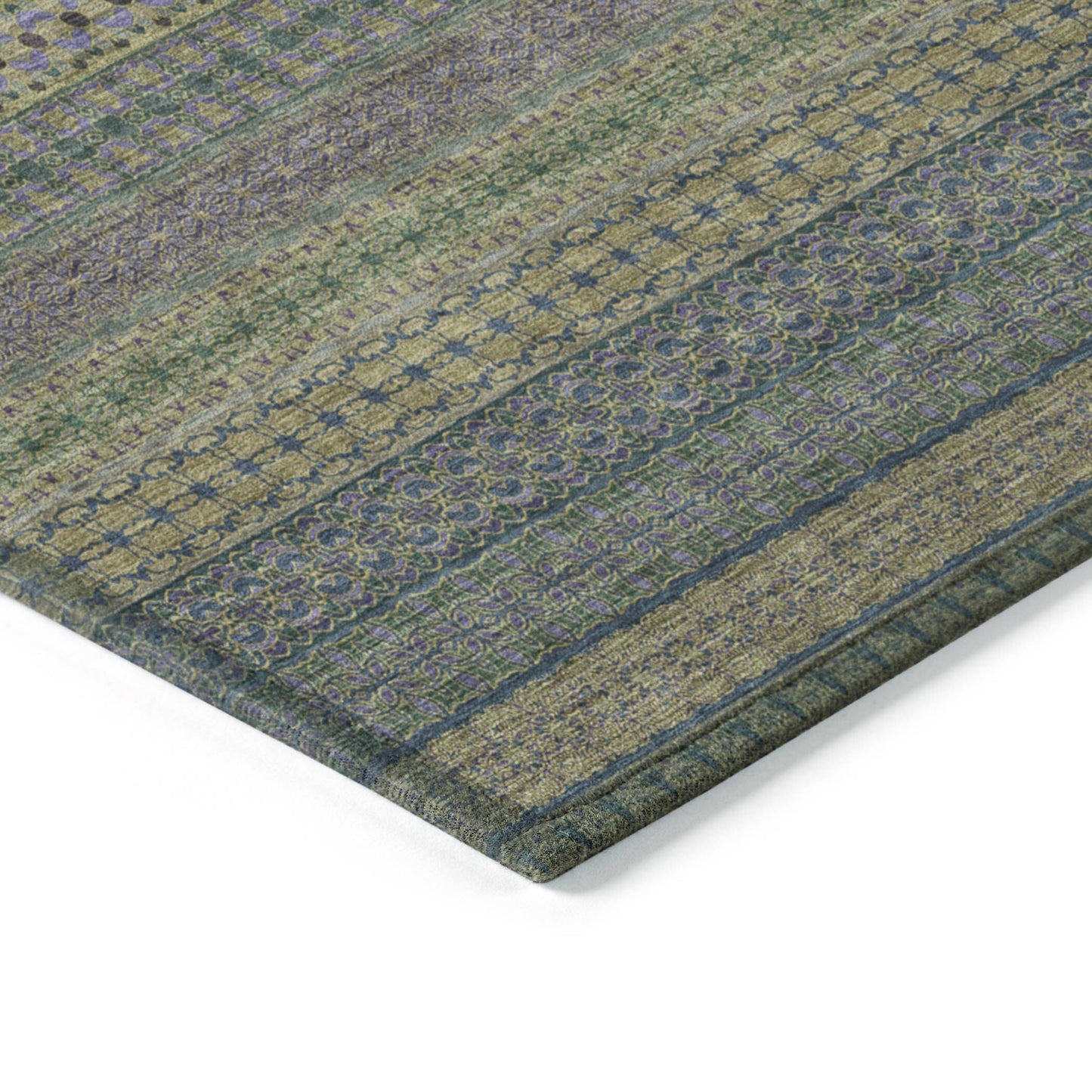 Tapis Chantille à rayures marocaines lavable en machine pour intérieur/extérieur