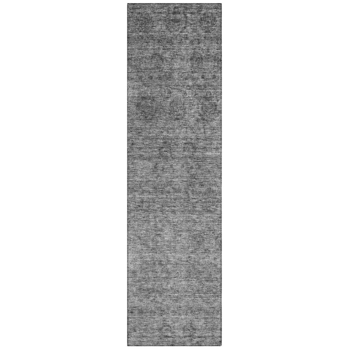 Tapis Chantille damassé ombré lavable en machine pour intérieur/extérieur