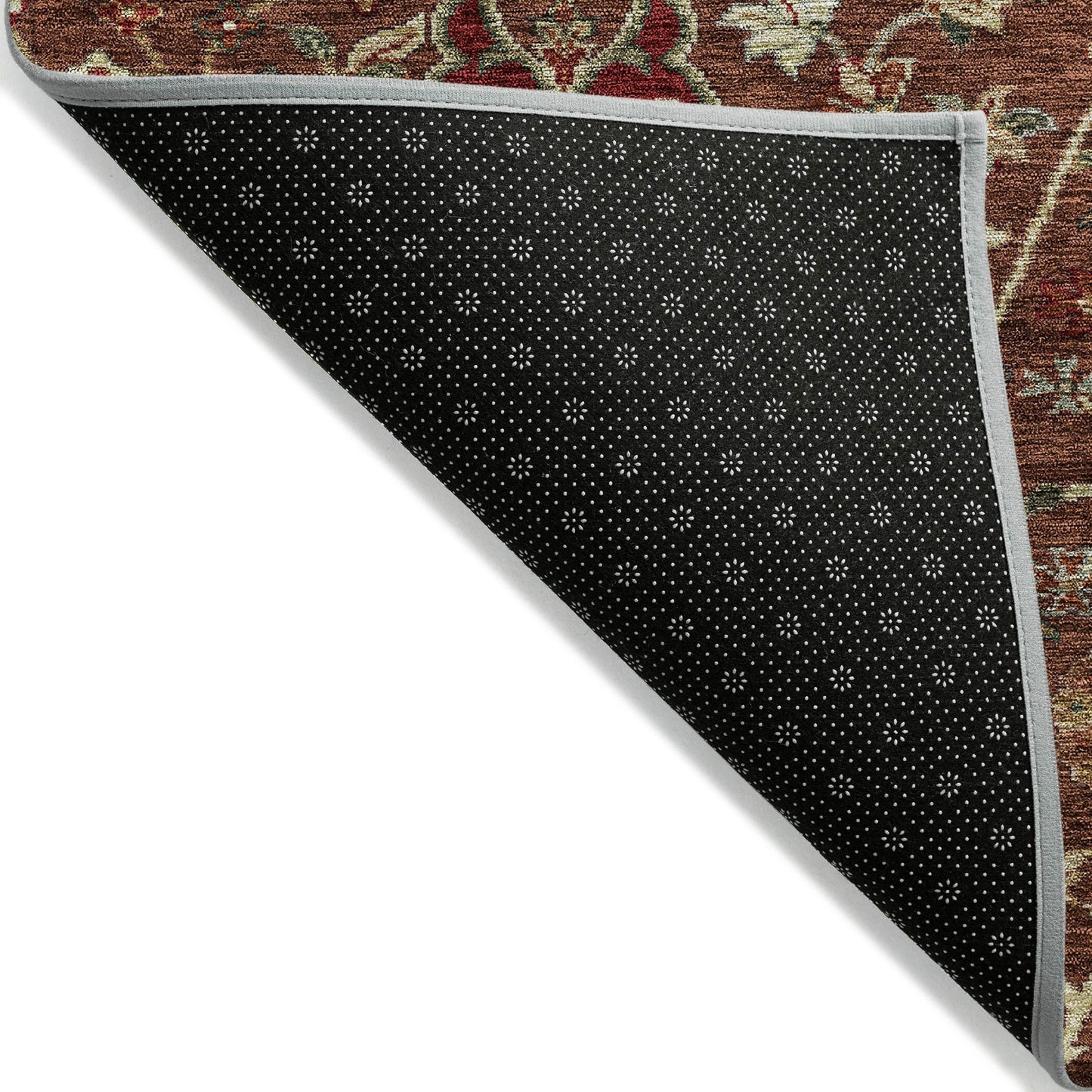 Tapis traditionnel Kashan Chantille lavable en machine pour intérieur/extérieur