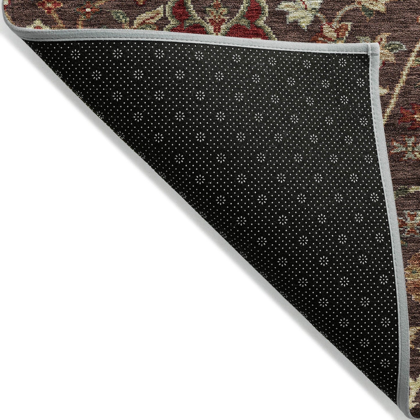 Tapis traditionnel Kashan Chantille lavable en machine pour intérieur/extérieur