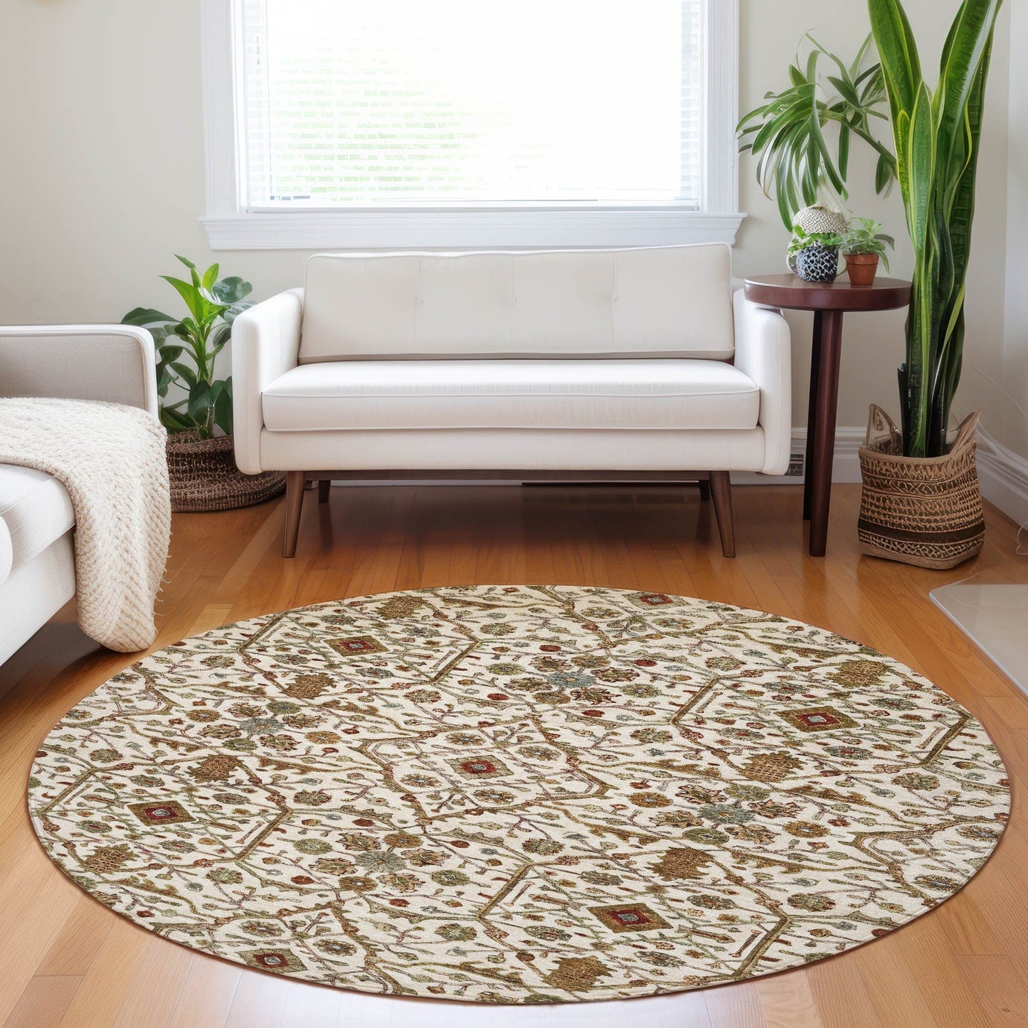 Tapis persan traditionnel Chantille lavable en machine pour intérieur/extérieur