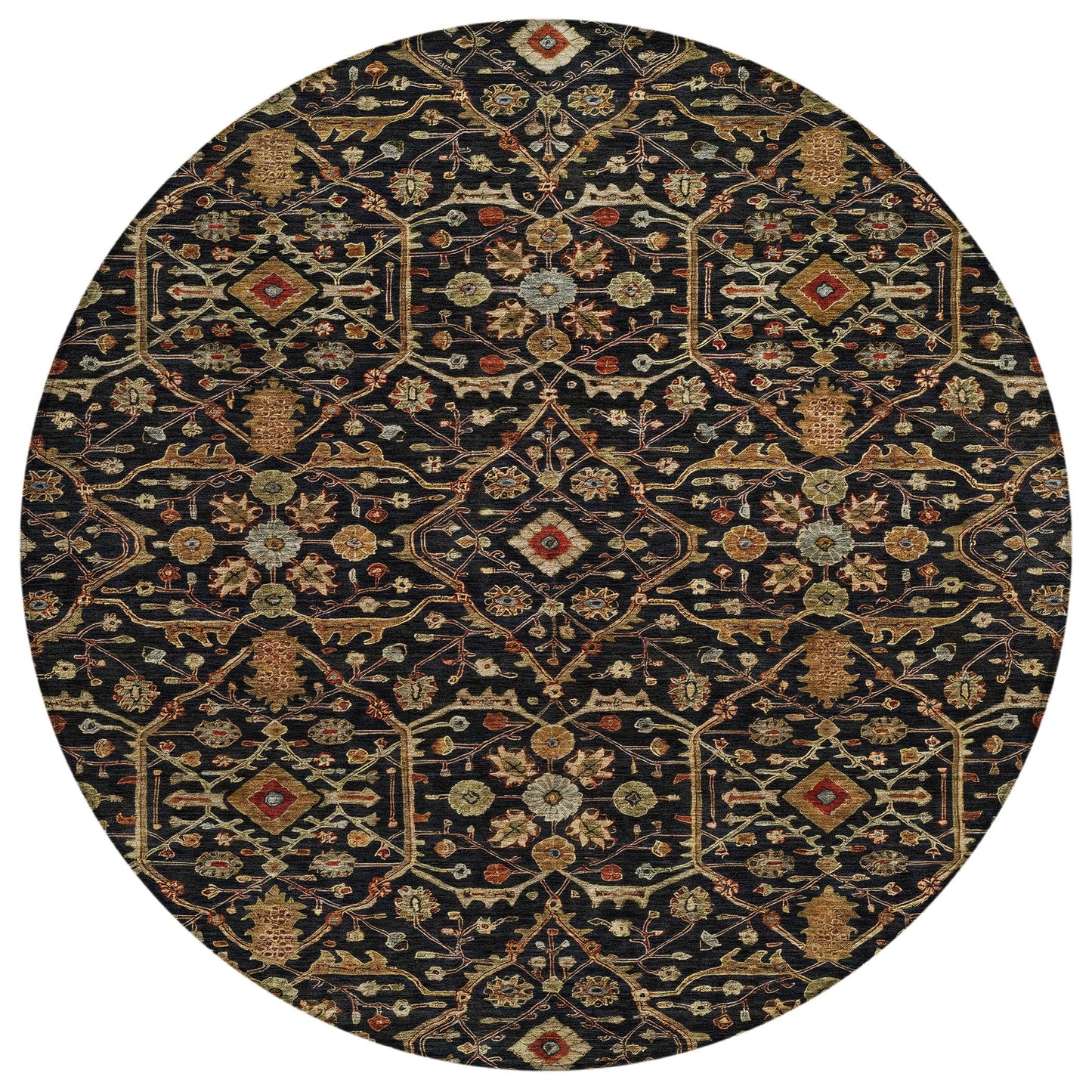 Tapis persan traditionnel Chantille lavable en machine pour intérieur/extérieur