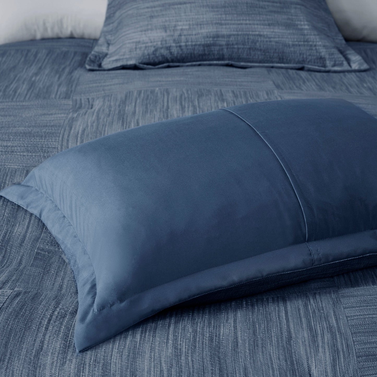Ensemble de couette en seersucker imprimé Madison Park Clayton 7 pièces