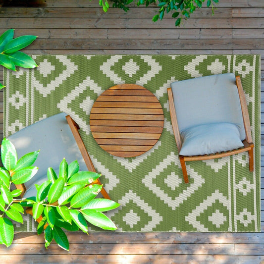 Tapis d'extérieur léger en plastique 100 % écologique Milan Design