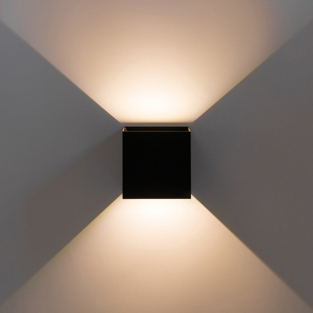 Applique murale moderne LED étanche en aluminium avec faisceau réglable 10 W 4 000 K Blanc froid pour intérieur et extérieur
