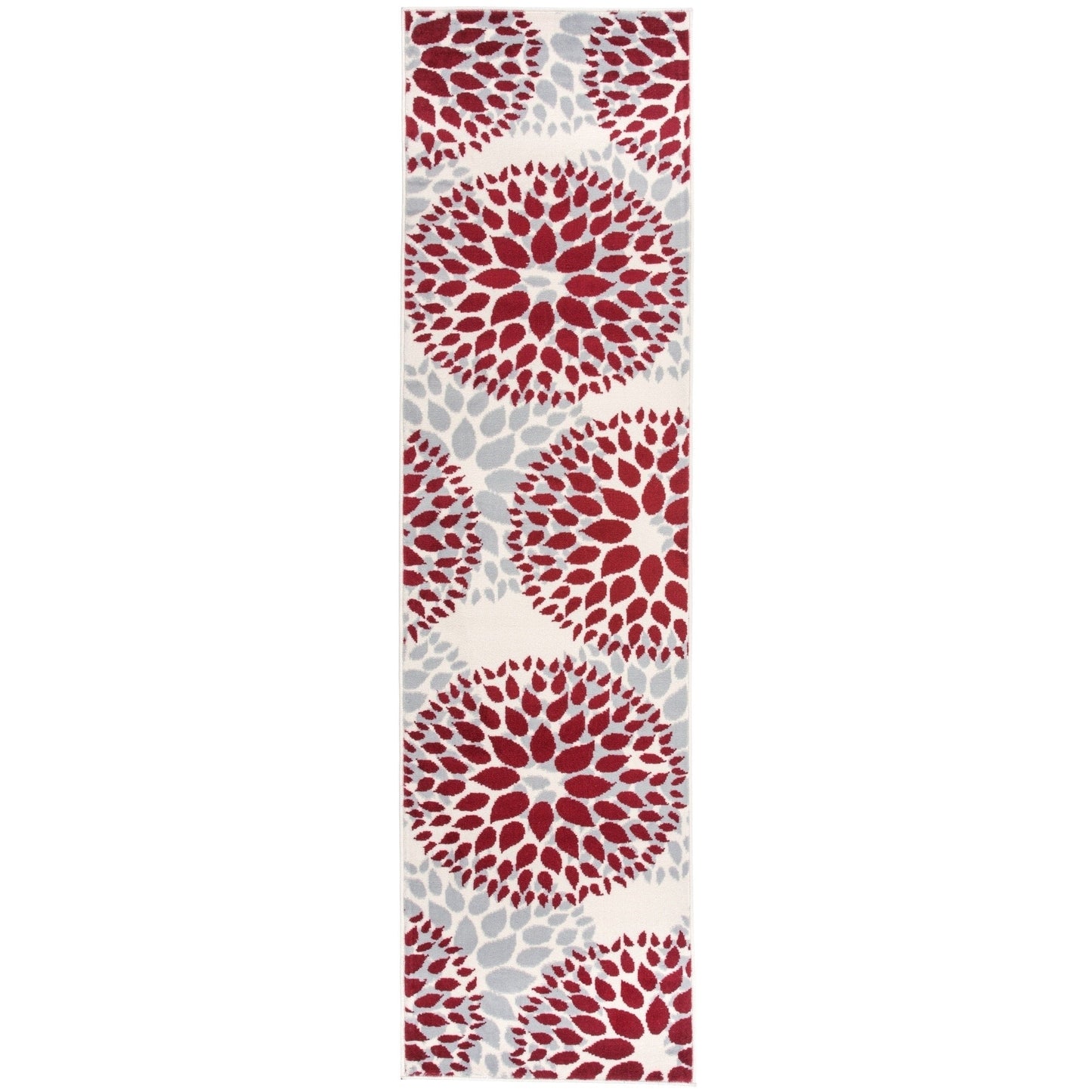 Tapis moderne à motifs floraux circulaires de la World Rug Gallery