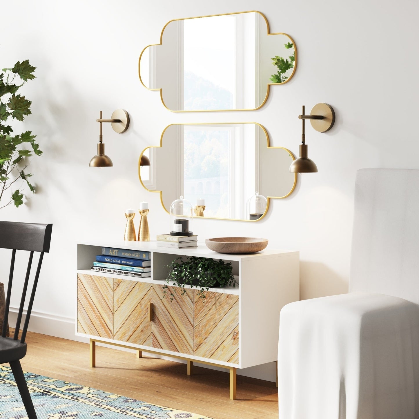 Applique murale Nathan James Tamlin à 1 lumière avec prise et interrupteur marche/arrêt