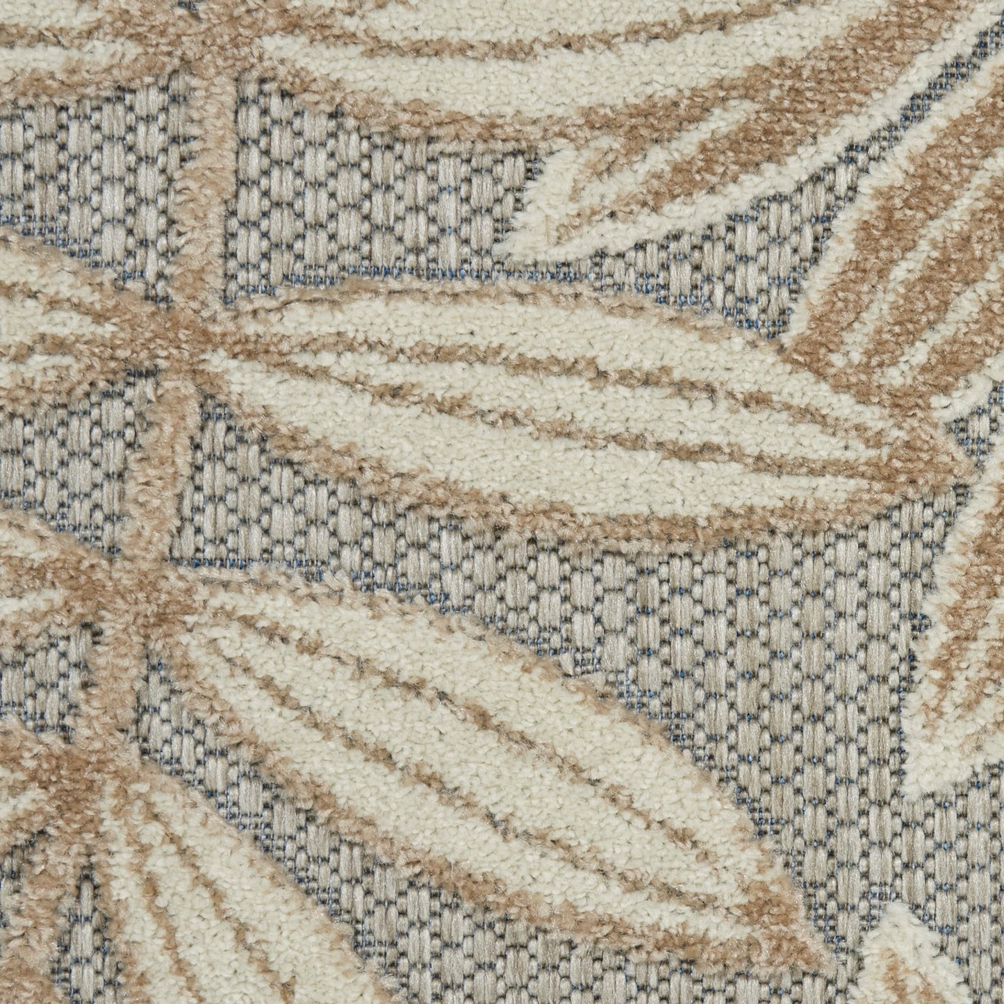 Tapis d'intérieur/extérieur vibrant à imprimé feuilles Nourison Aloha