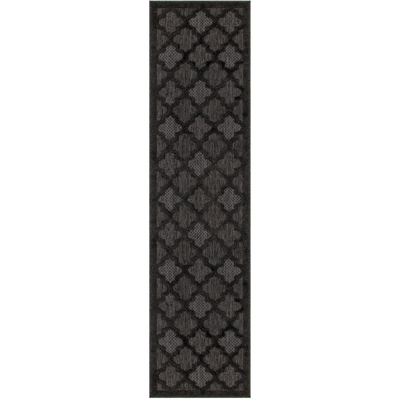 Tapis marocain en treillis Nourison, facile d'entretien, pour intérieur et extérieur