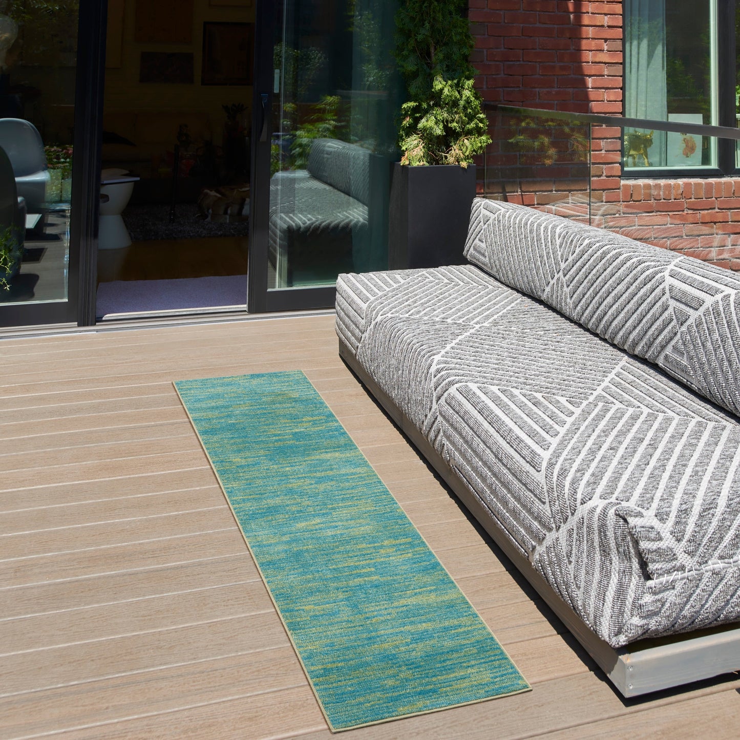 Tapis contemporain d'intérieur/extérieur Nourison Essentials