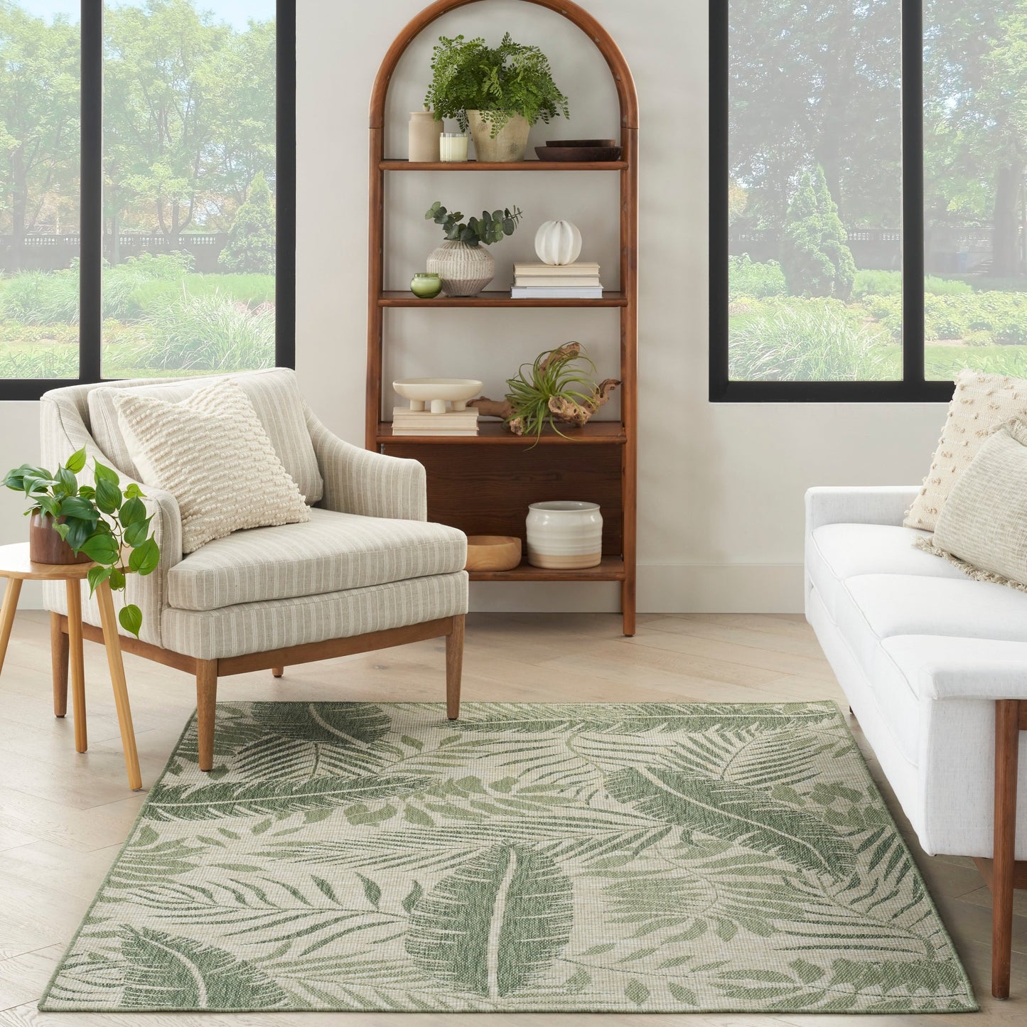Tapis d'intérieur/extérieur nature Nourison Garden Oasis