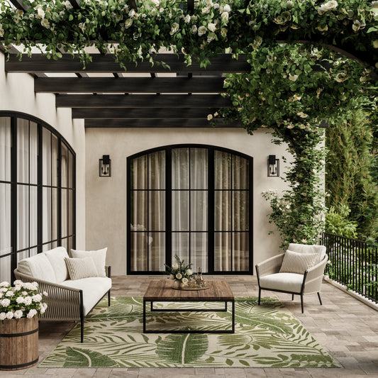 Tapis d'intérieur/extérieur nature Nourison Garden Oasis