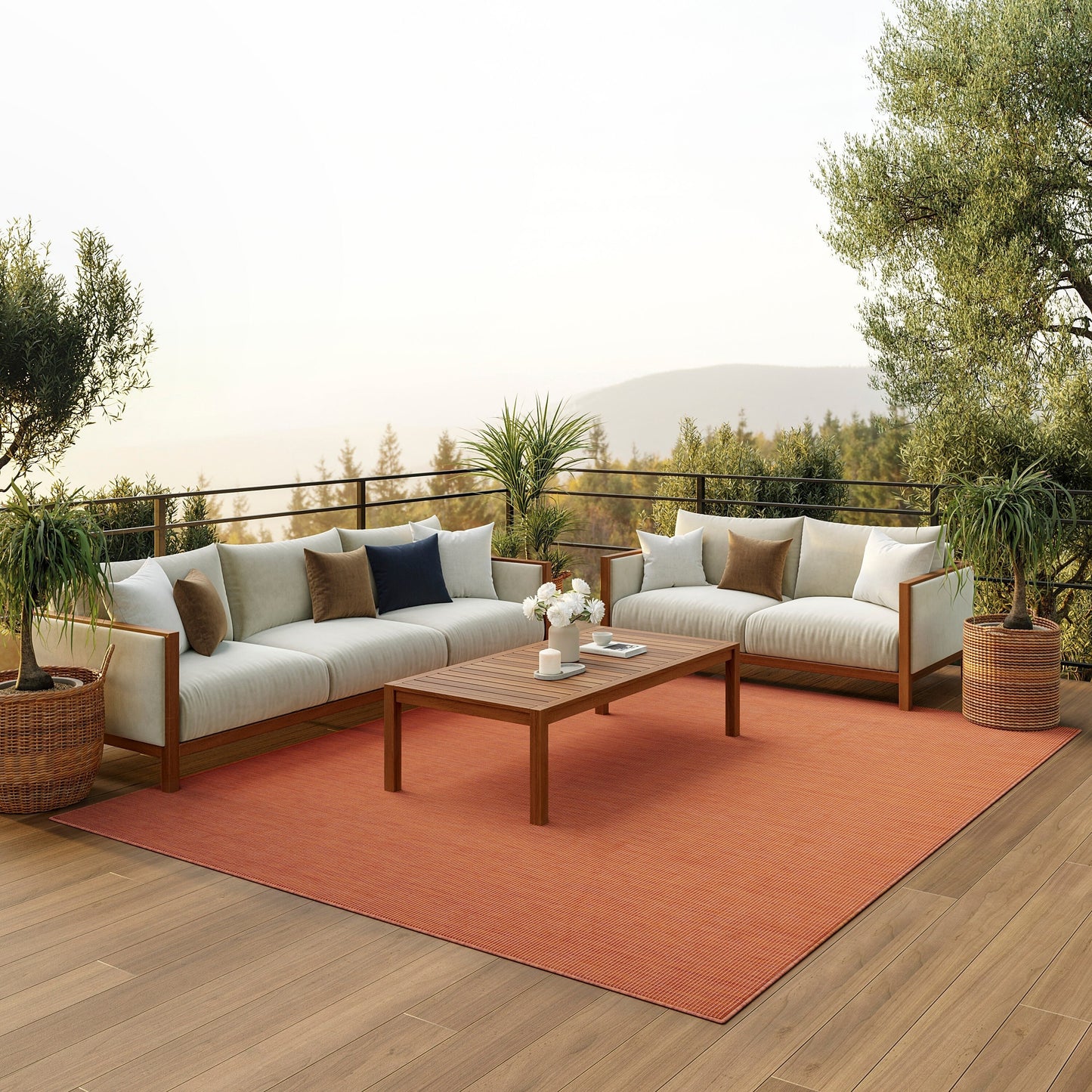 Tapis d'intérieur/extérieur moderne et décontracté Nourison Positano