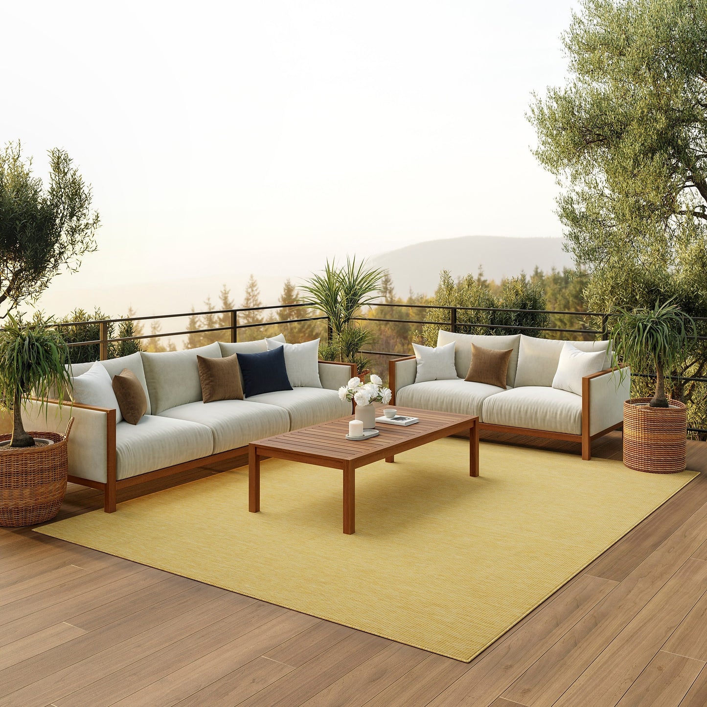 Tapis d'intérieur/extérieur moderne et décontracté Nourison Positano