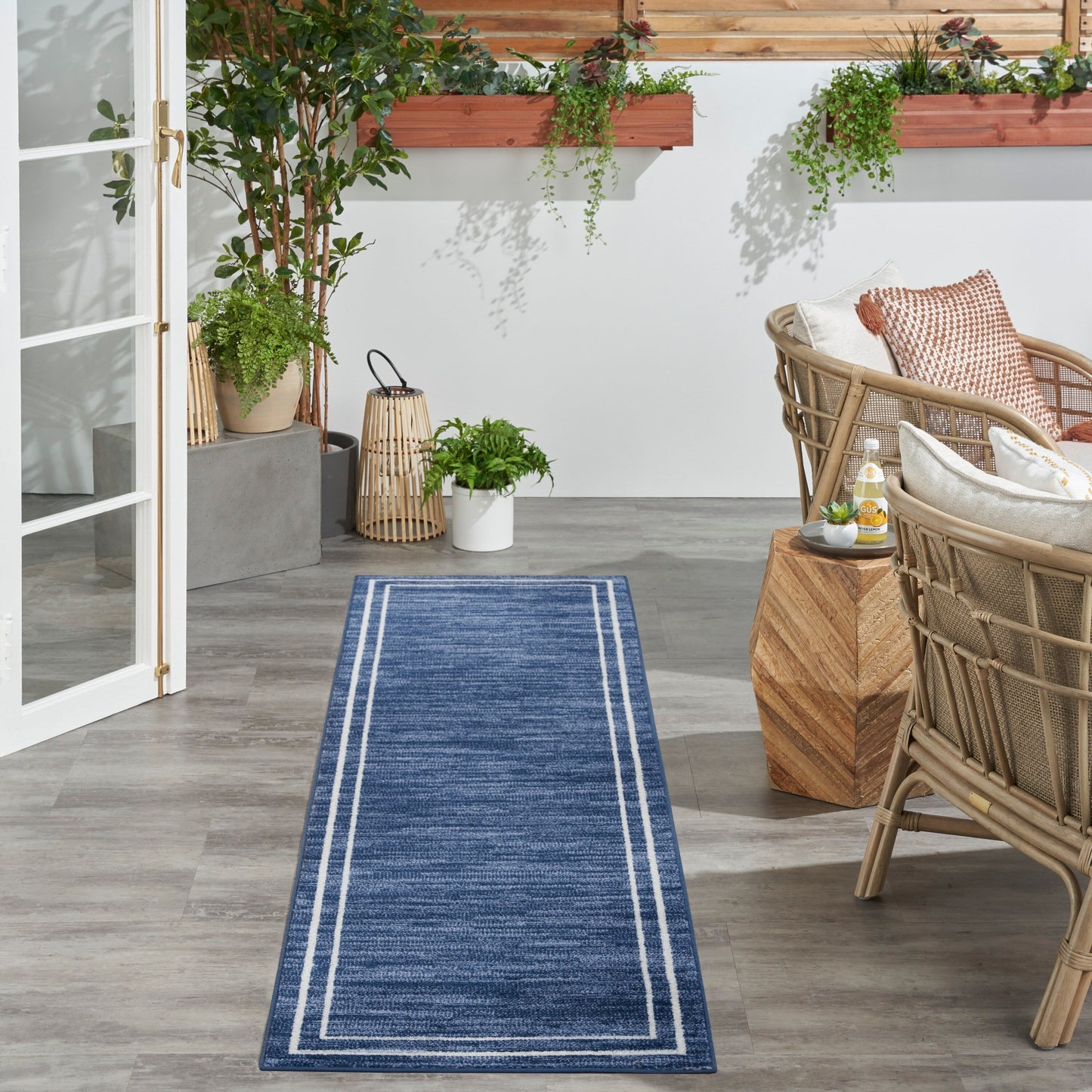 Tapis d'intérieur/extérieur uni Nourison Sandy