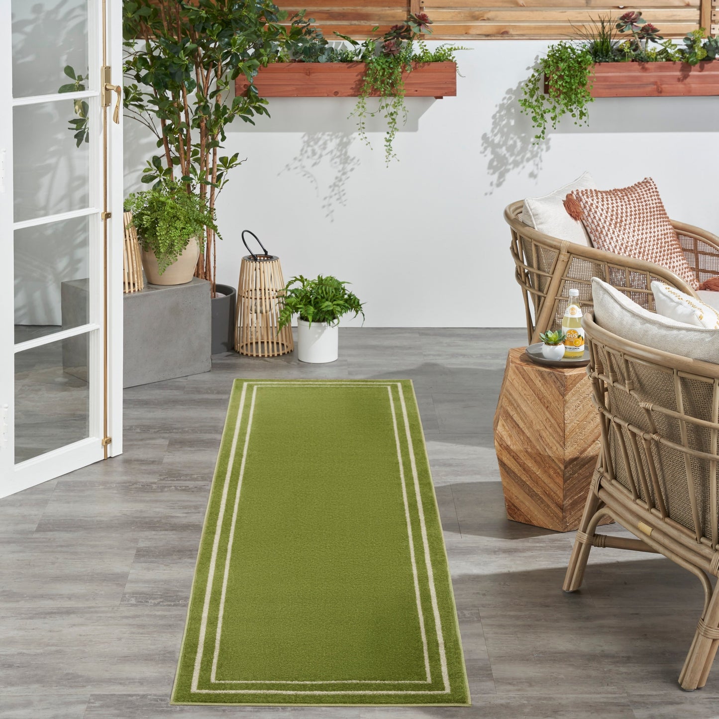 Tapis d'intérieur/extérieur uni Nourison Sandy