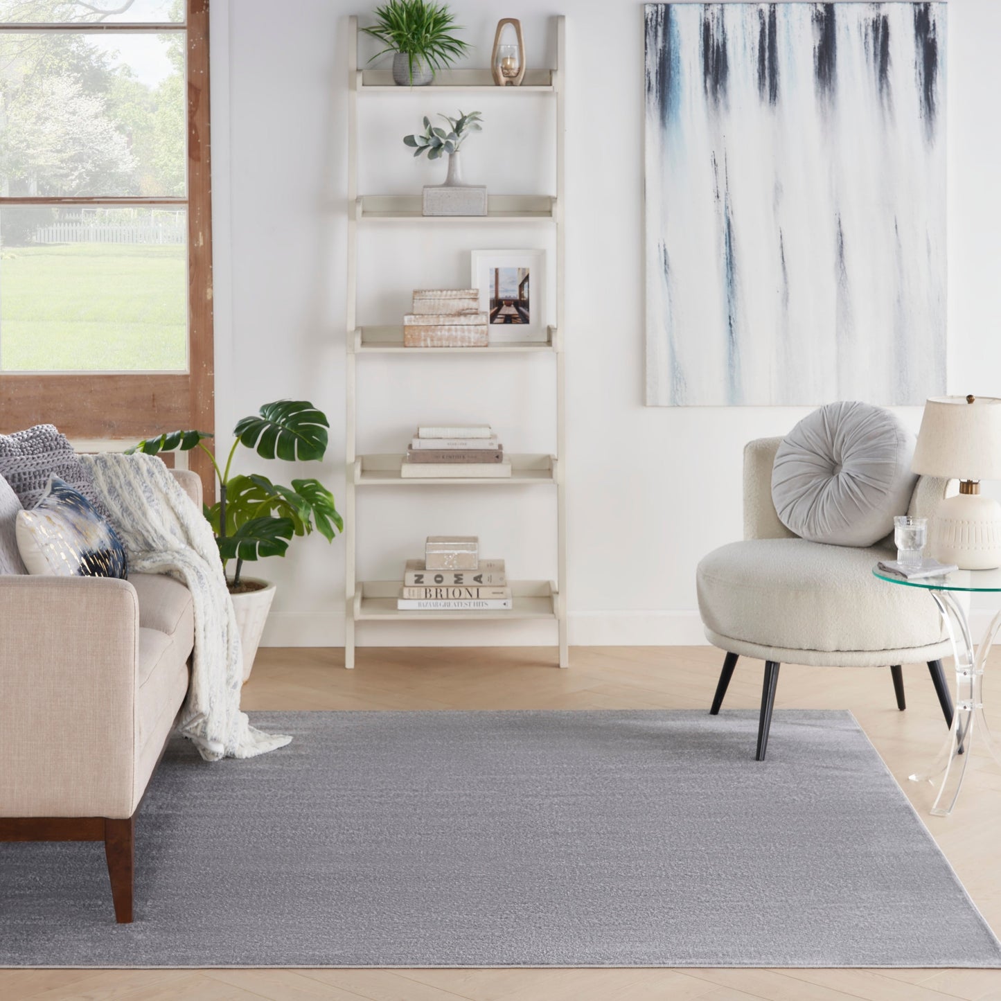 Tapis d'intérieur/extérieur moderne et solide Nourison