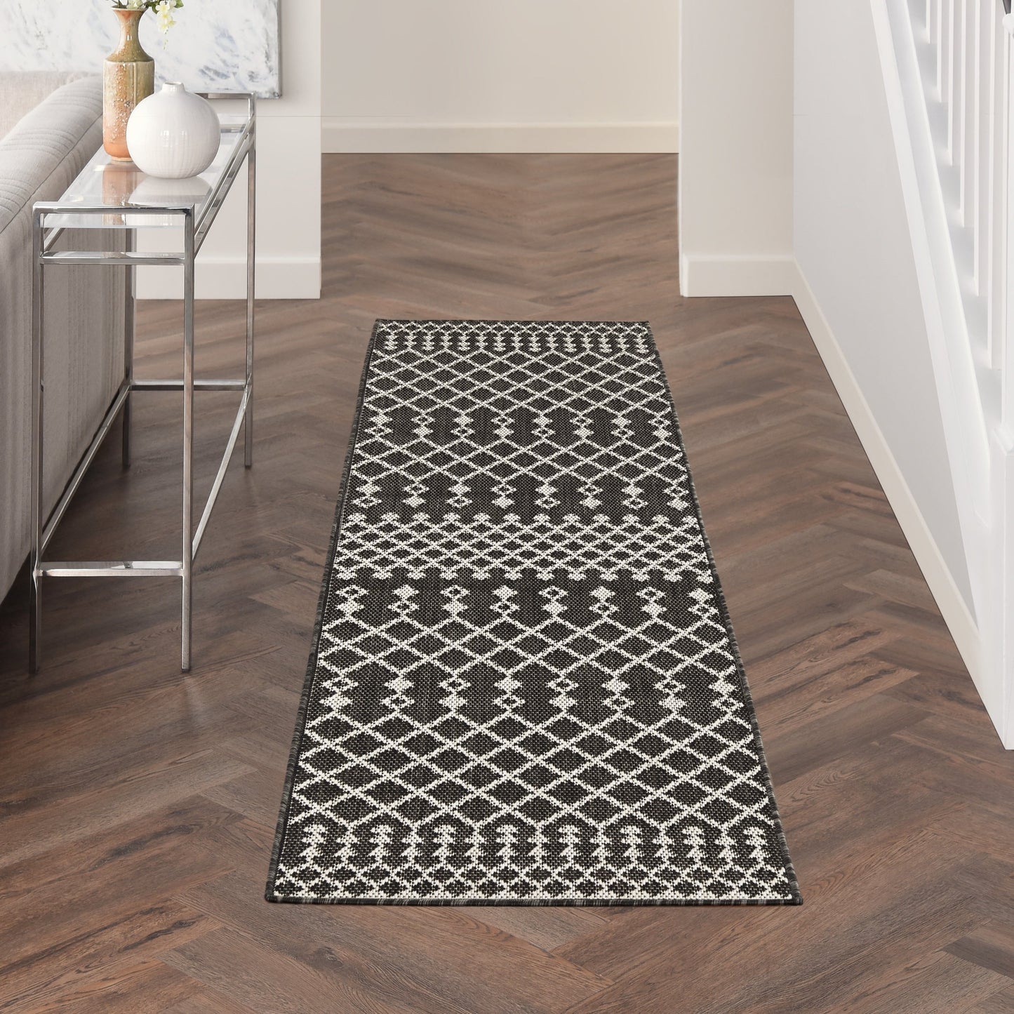 Tapis marocain d'intérieur/extérieur Nourison Selerno.