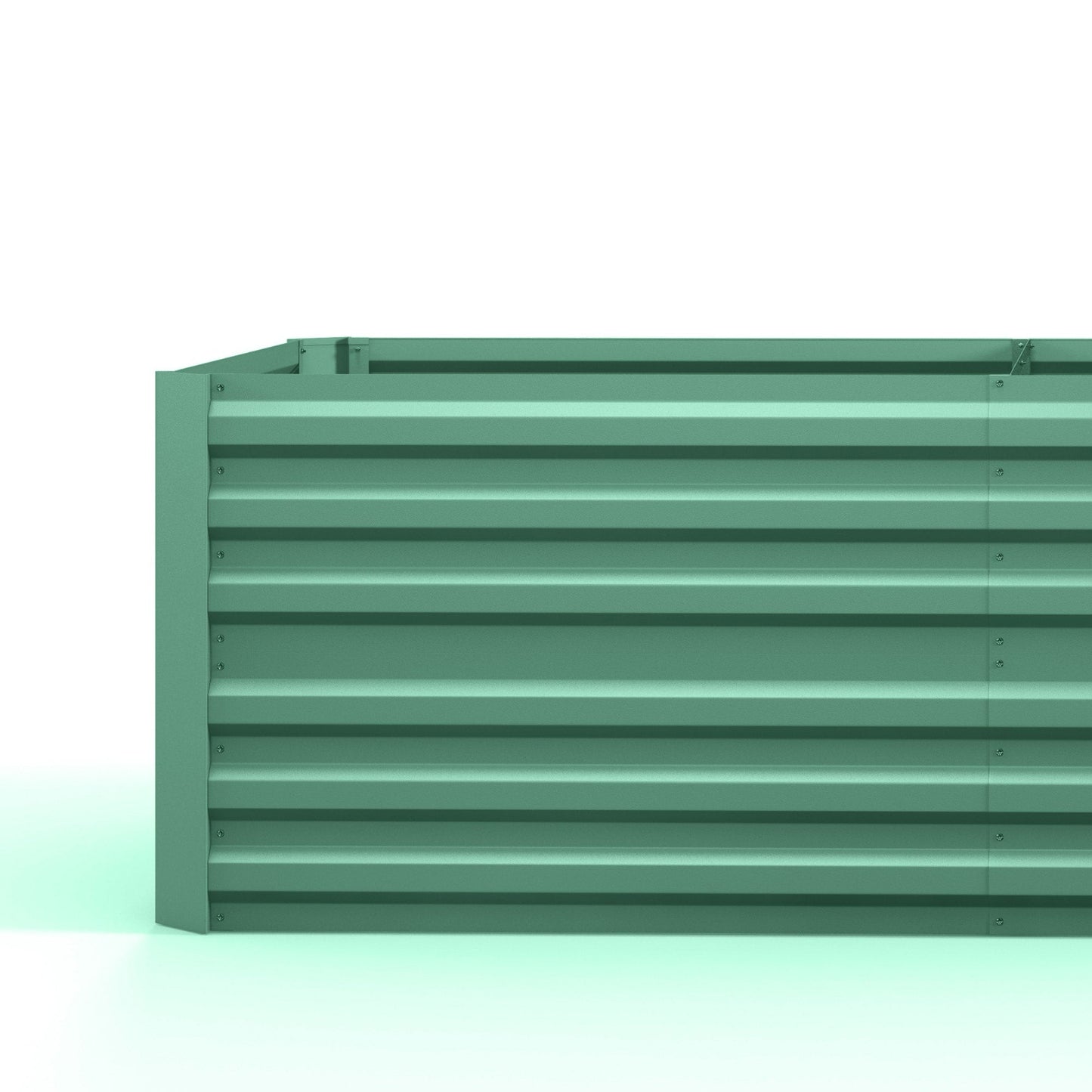 Outsunny Raised Garden Bed, 71 x 36 x 23 Galvanized Steel Planters for Outdoor Plants with Reinforced Rods