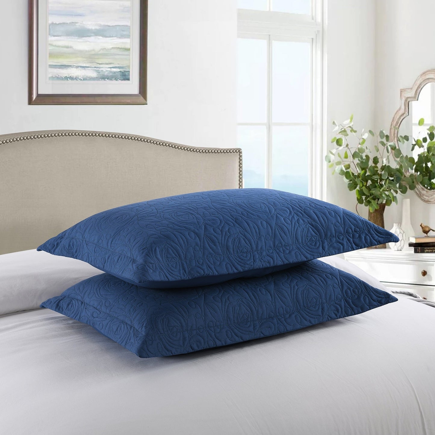 Housse de coussin brodée Porch & Den Manor (lot de 2)