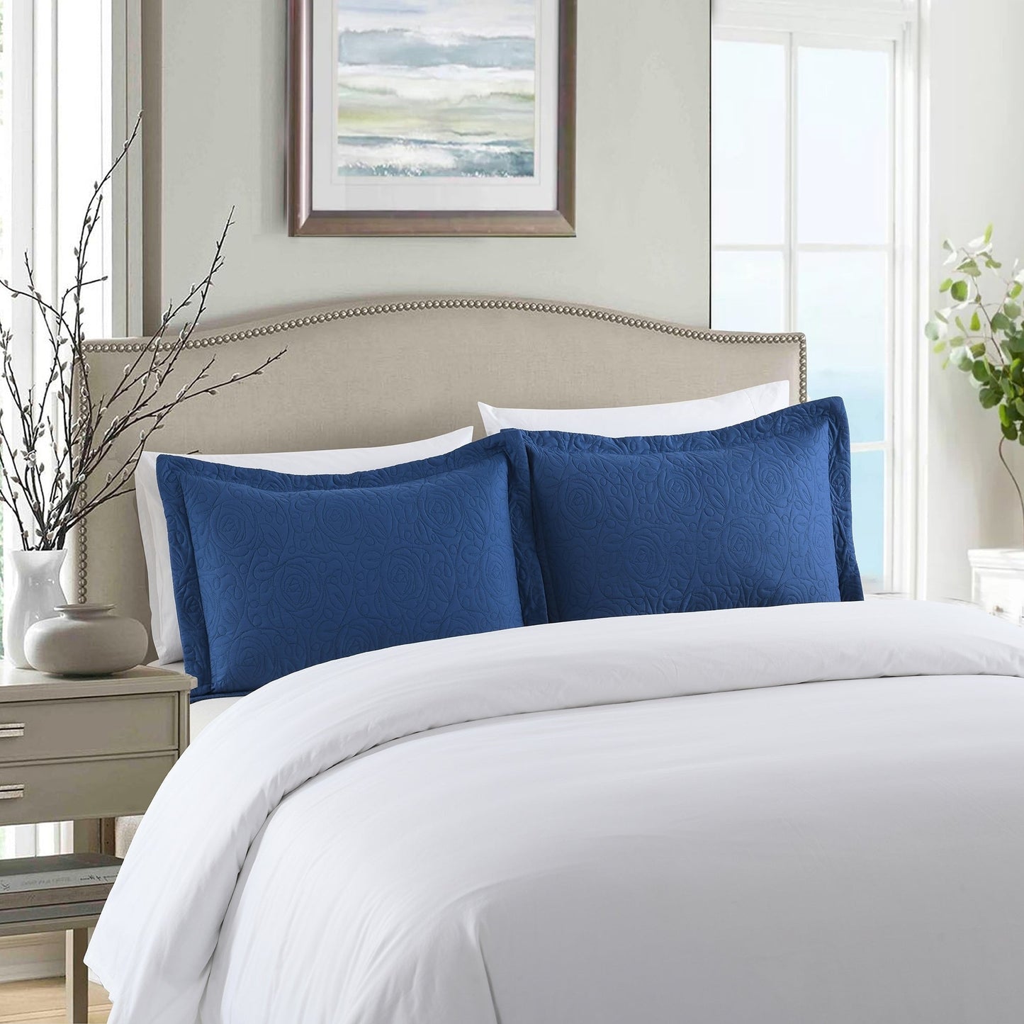 Housse de coussin brodée Porch & Den Manor (lot de 2)