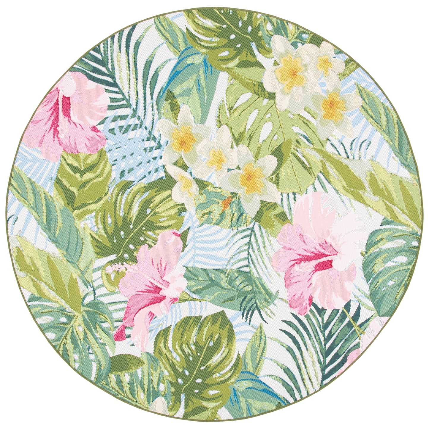 Tapis de jardin imperméable d'intérieur/extérieur tropical SAFAVIEH Barbados Agustina