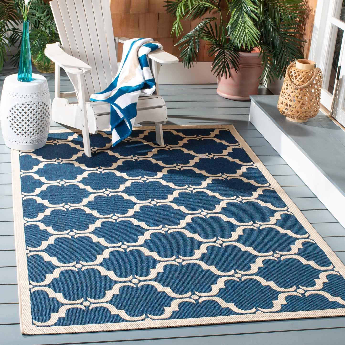SAFAVIEH Courtyard Charleen Tapis de patio imperméable intérieur/extérieur