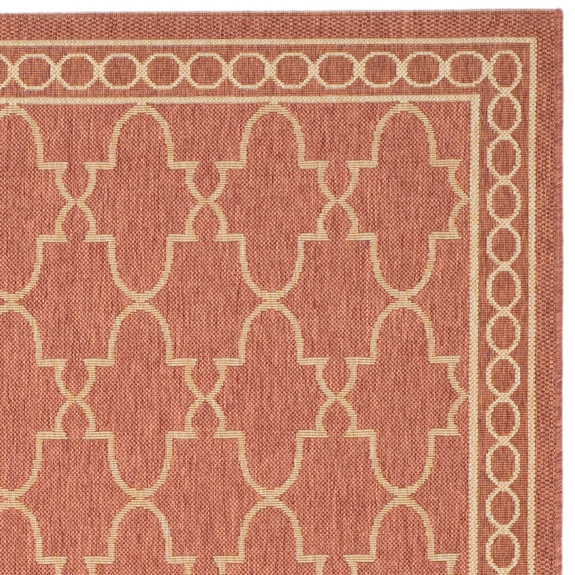 Tapis de jardin imperméable pour intérieur/extérieur SAFAVIEH Courtyard Janell Treillis