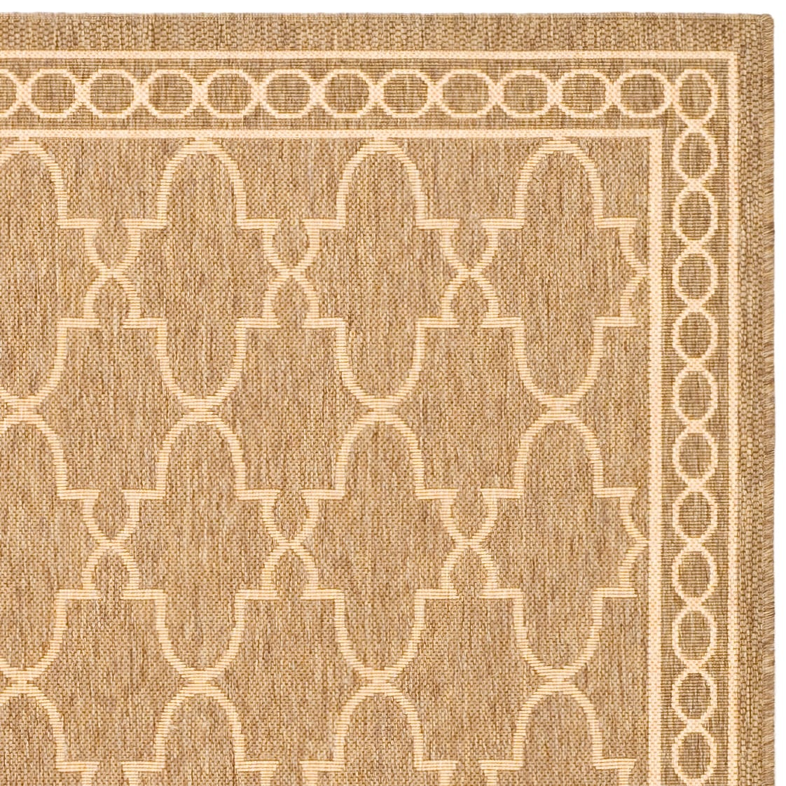 Tapis de jardin imperméable pour intérieur/extérieur SAFAVIEH Courtyard Janell Treillis