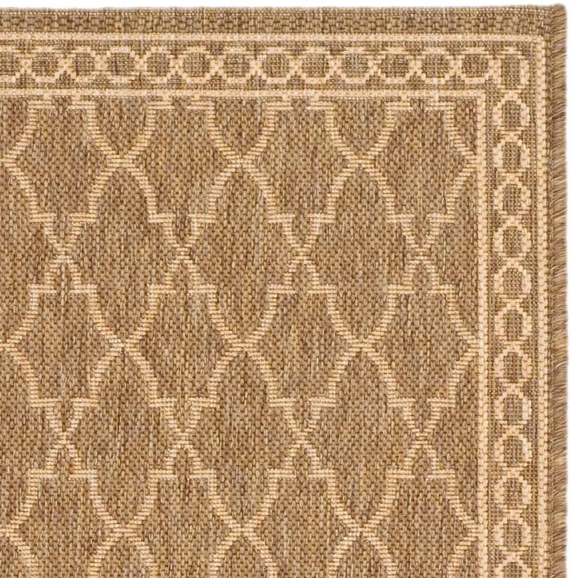 Tapis de jardin imperméable pour intérieur/extérieur SAFAVIEH Courtyard Janell Treillis