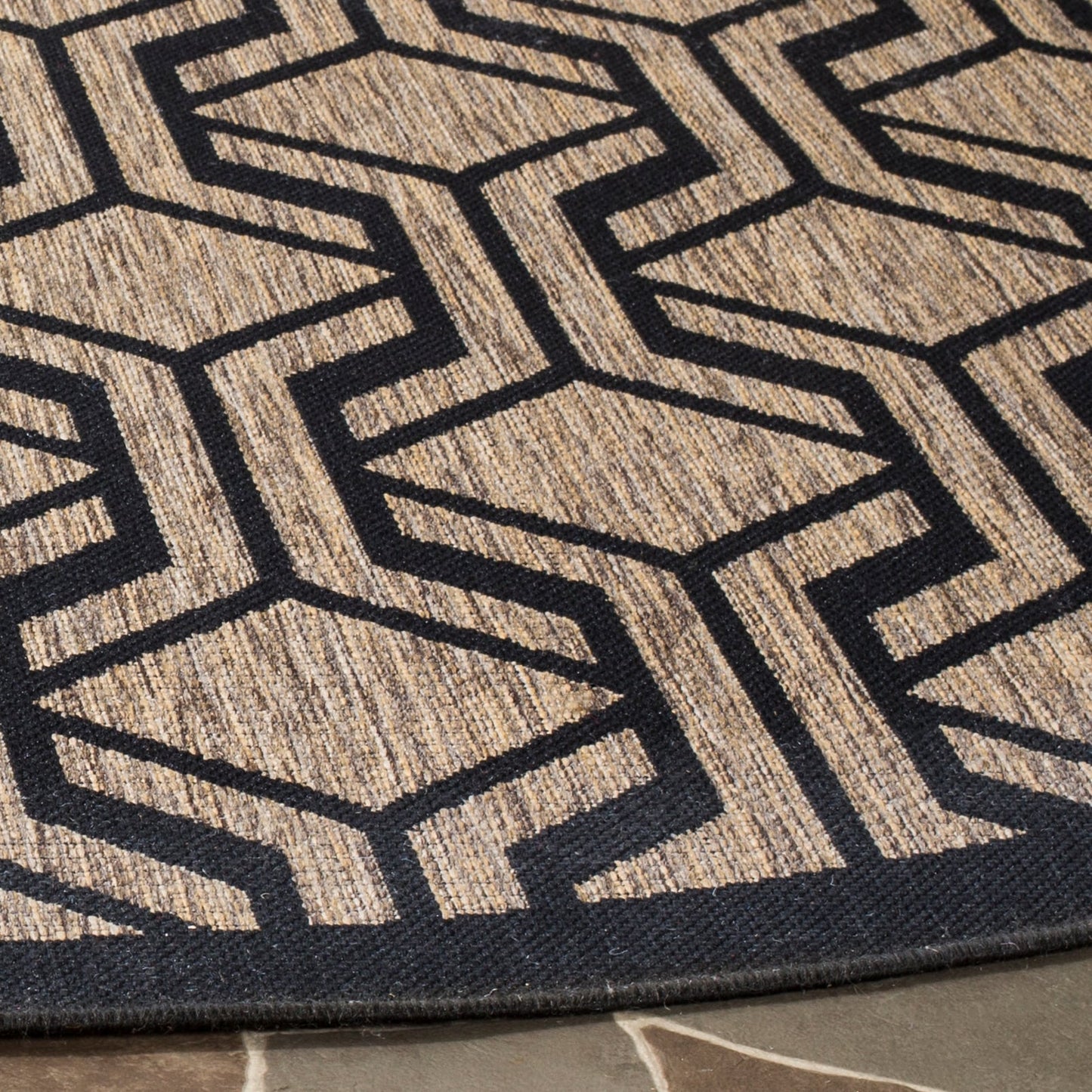 Tapis de jardin imperméable pour intérieur/extérieur SAFAVIEH Courtyard Jeanine