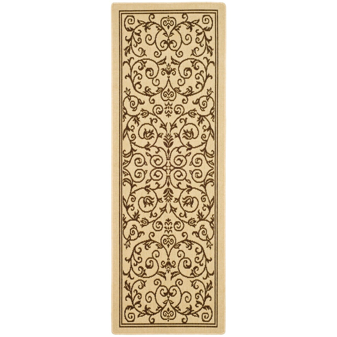 Tapis de jardin imperméable d'intérieur/extérieur SAFAVIEH Courtyard Miljeta