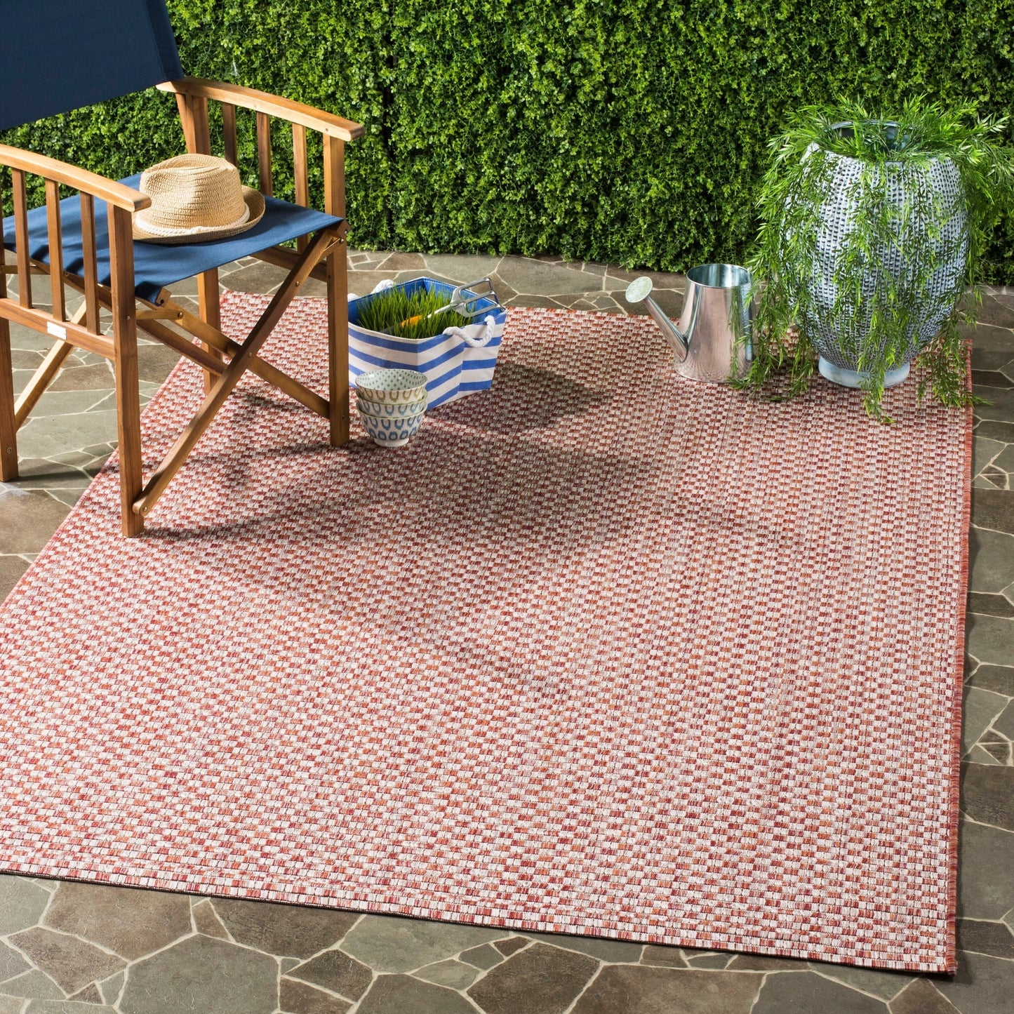 Tapis de jardin imperméable pour intérieur/extérieur SAFAVIEH Courtyard Ragini