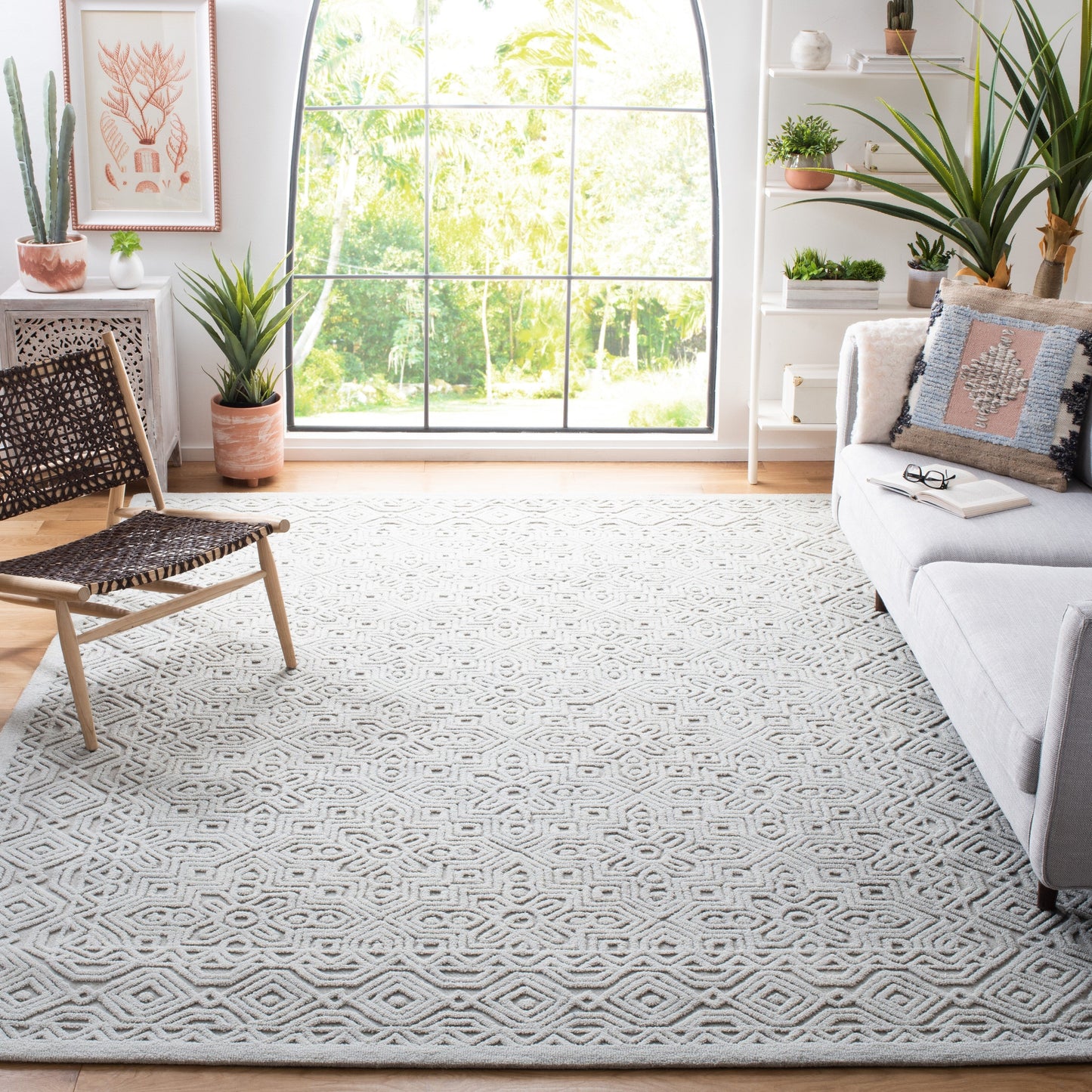Tapis texturé en laine Tarsha fait main SAFAVIEH