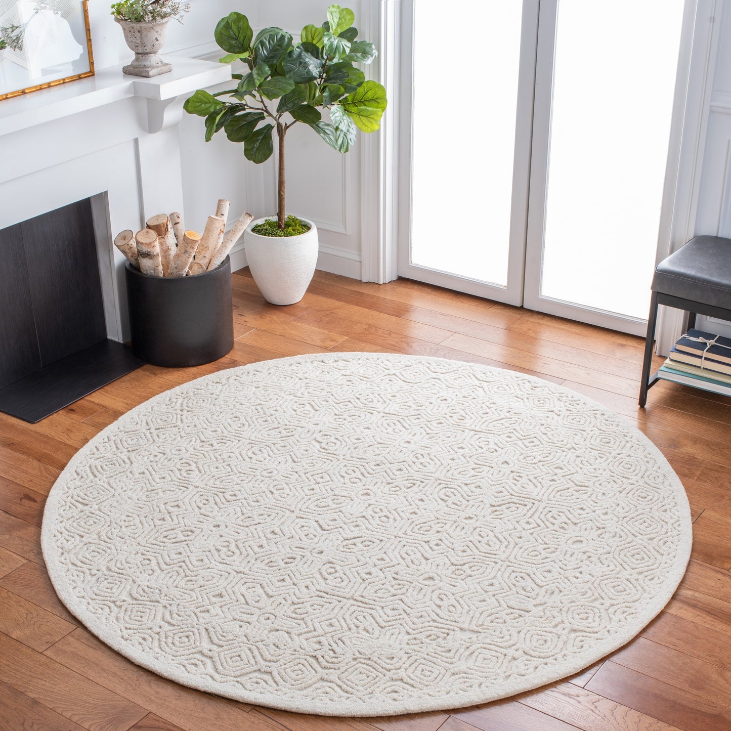Tapis texturé en laine Tarsha fait main SAFAVIEH