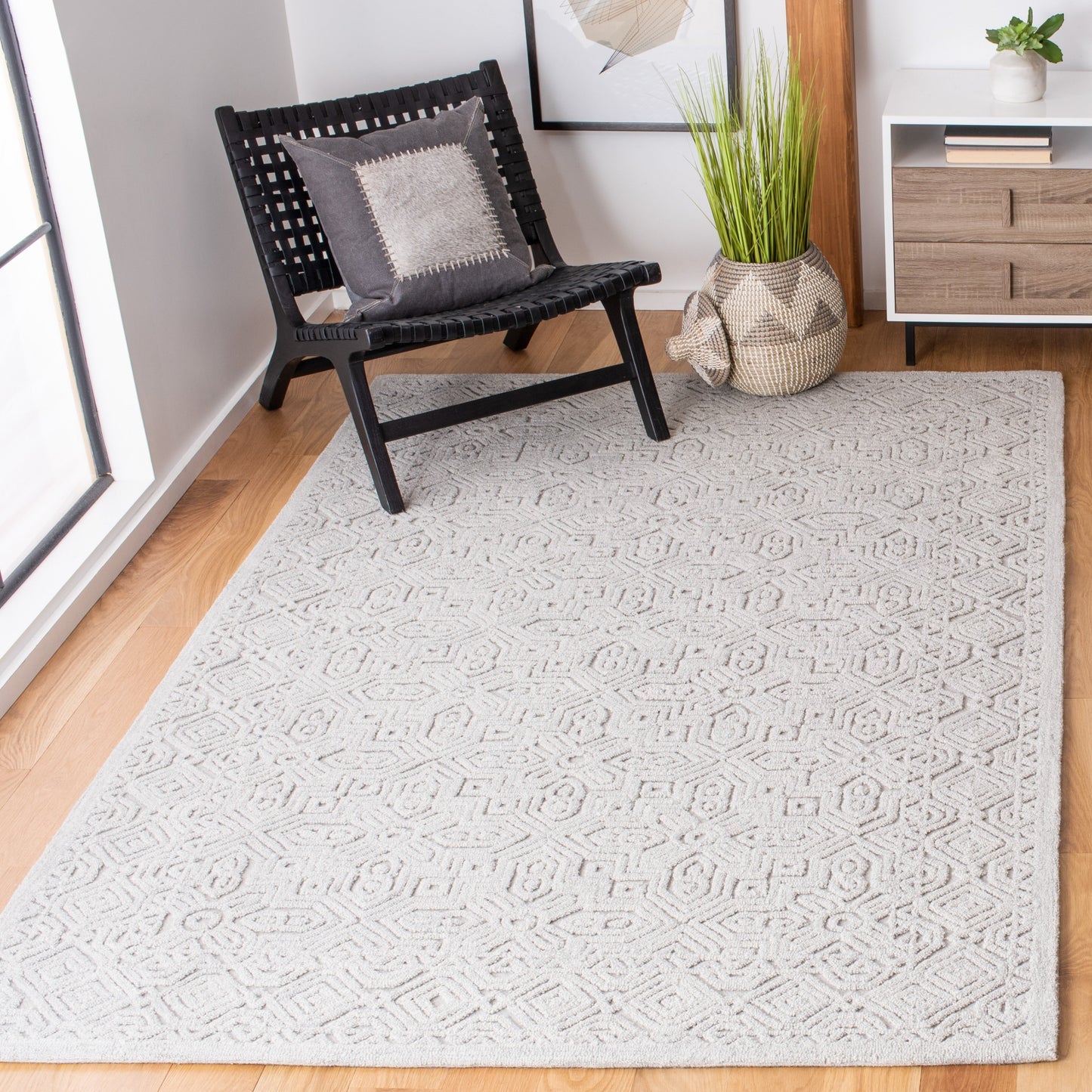 Tapis texturé en laine Tarsha fait main SAFAVIEH