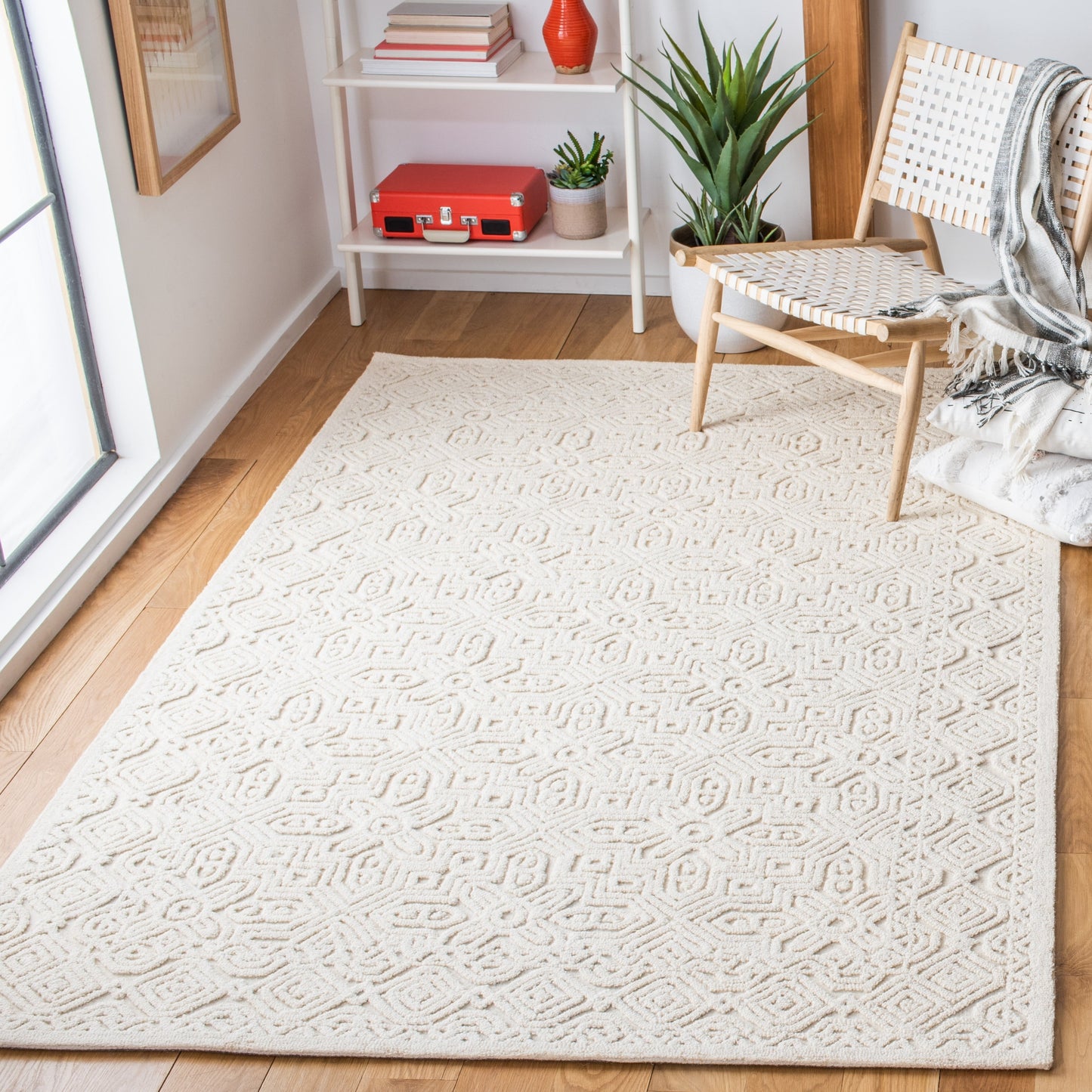 Tapis texturé en laine Tarsha fait main SAFAVIEH