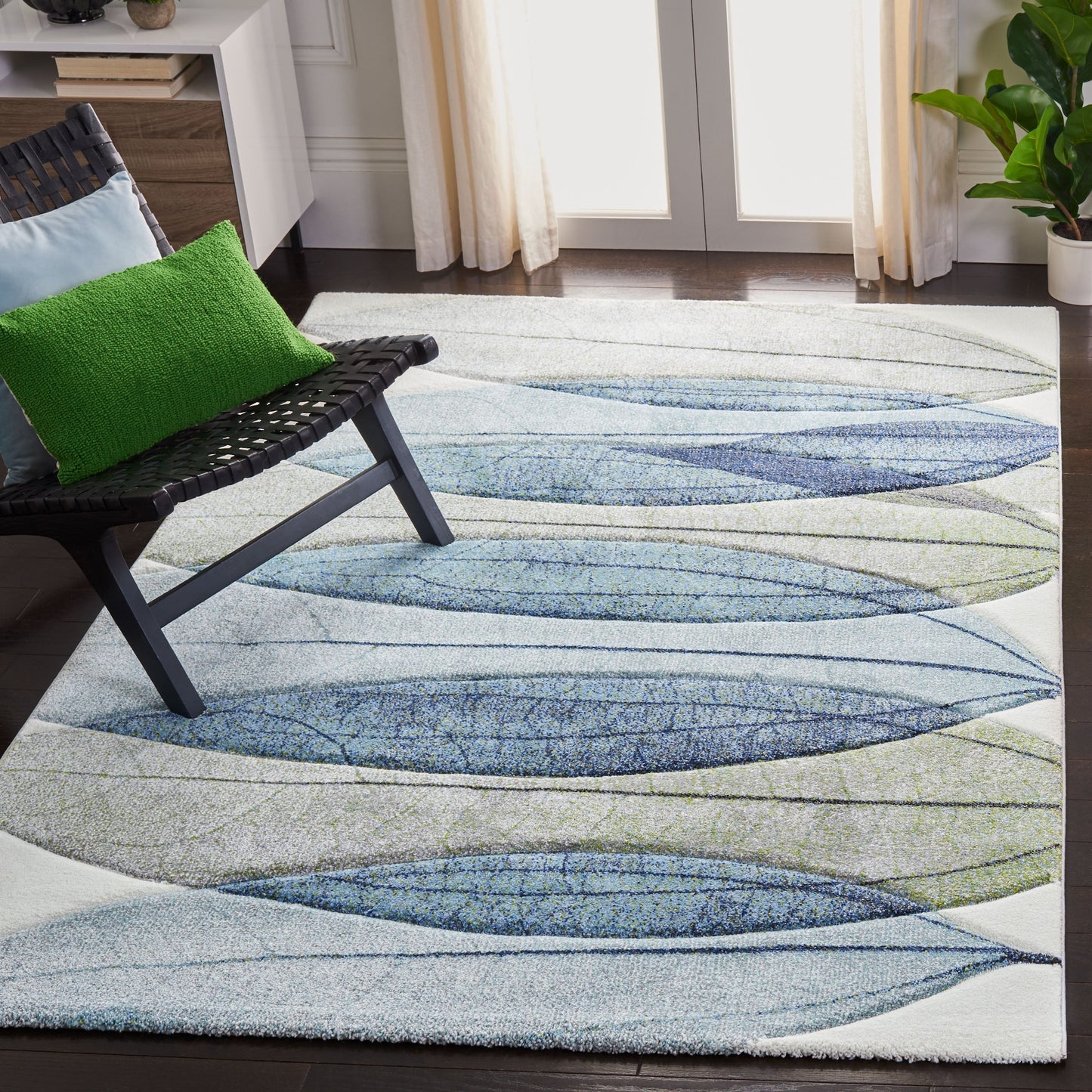 Tapis abstrait moderne du milieu du siècle SAFAVIEH Hollywood Josefine