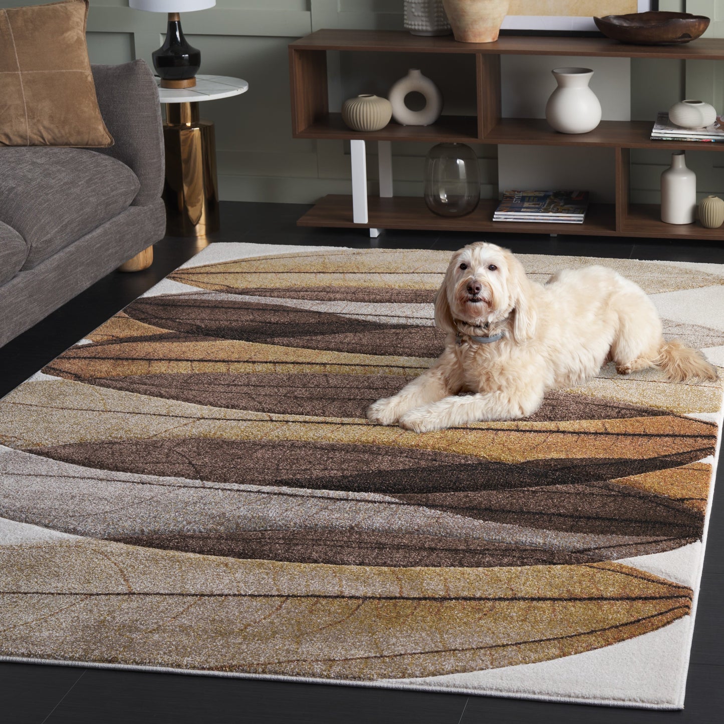 Tapis abstrait moderne du milieu du siècle SAFAVIEH Hollywood Josefine