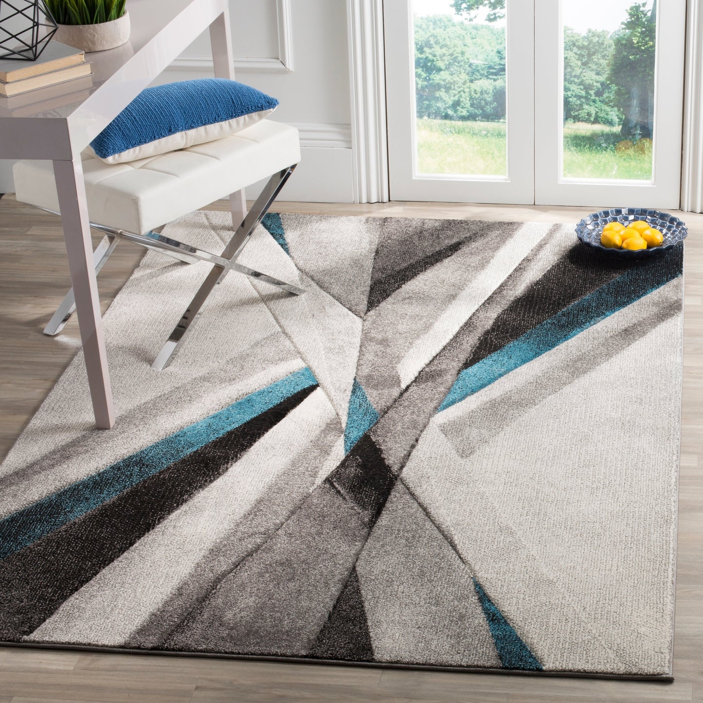 Tapis abstrait moderne du milieu du siècle SAFAVIEH Hollywood Takae